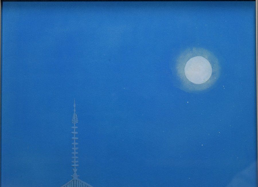 蔵A4952】日本画 井上稔 「春宵」8号 共シール - メルカリ