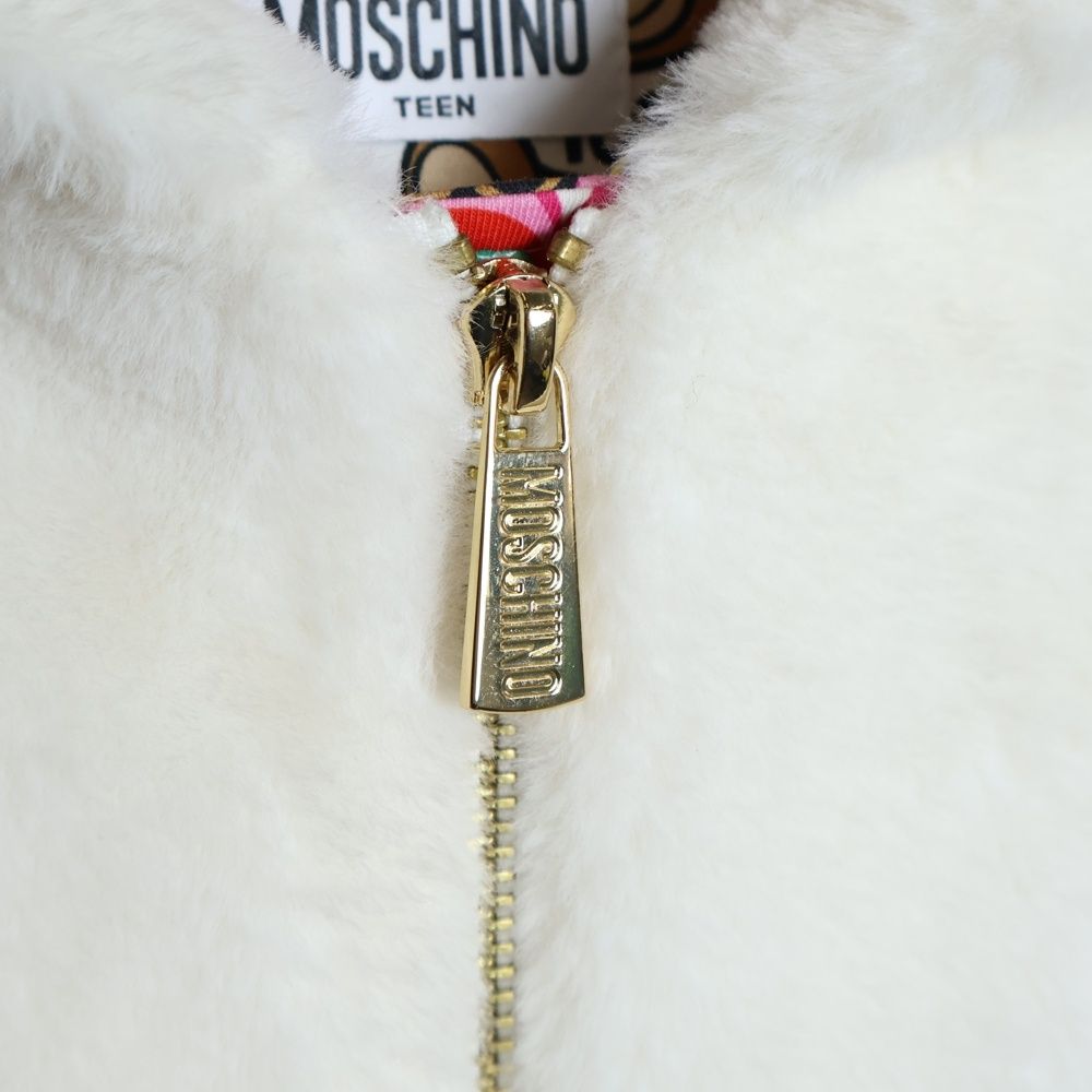 MOSCHINO (モスキーノ) Teddy Hooded Jacket コットン ボア フーデッド