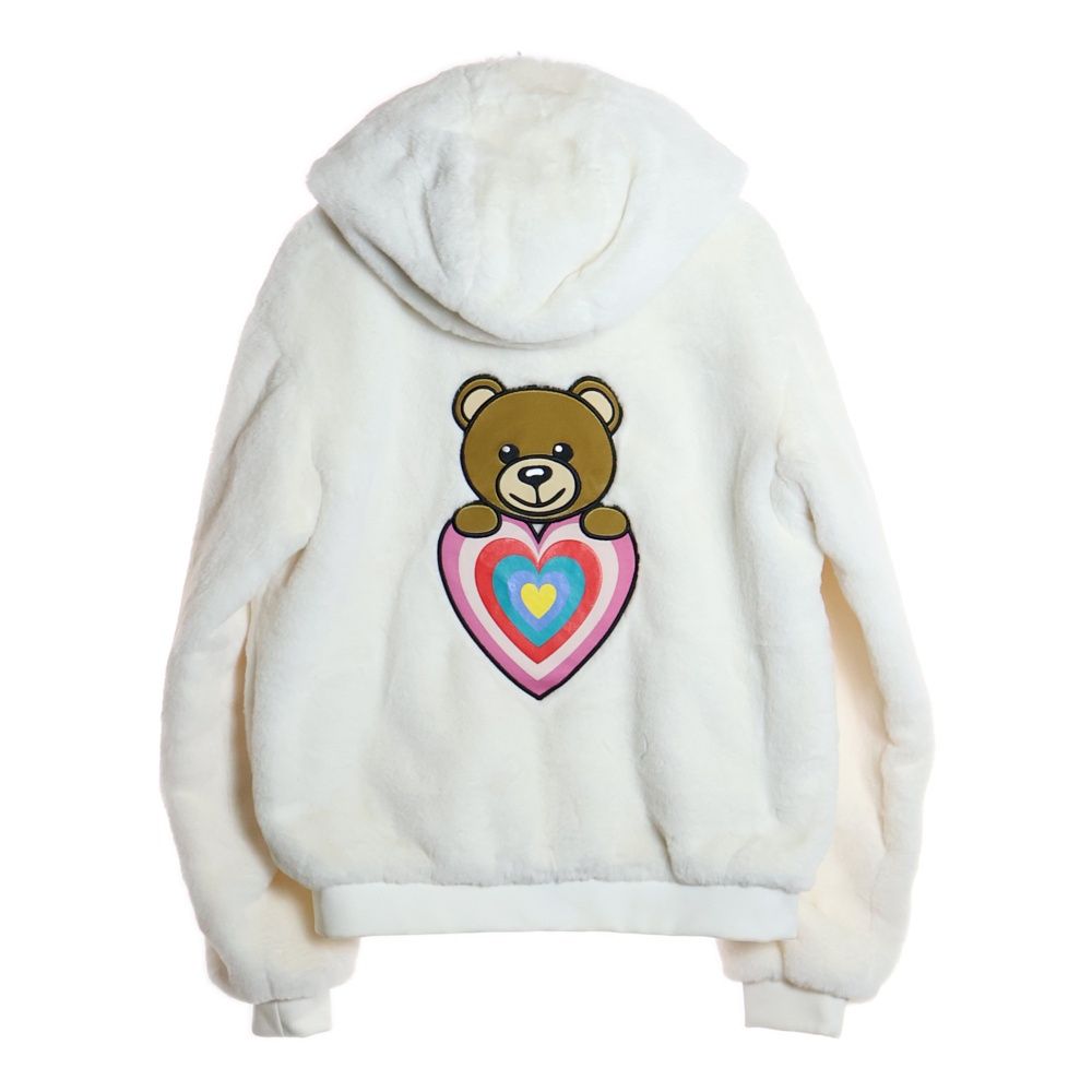 MOSCHINO モスキーノ ジャケット MOSCHINO (モスキーノ) Teddy Hooded Jacket コットン ボア フーデッド