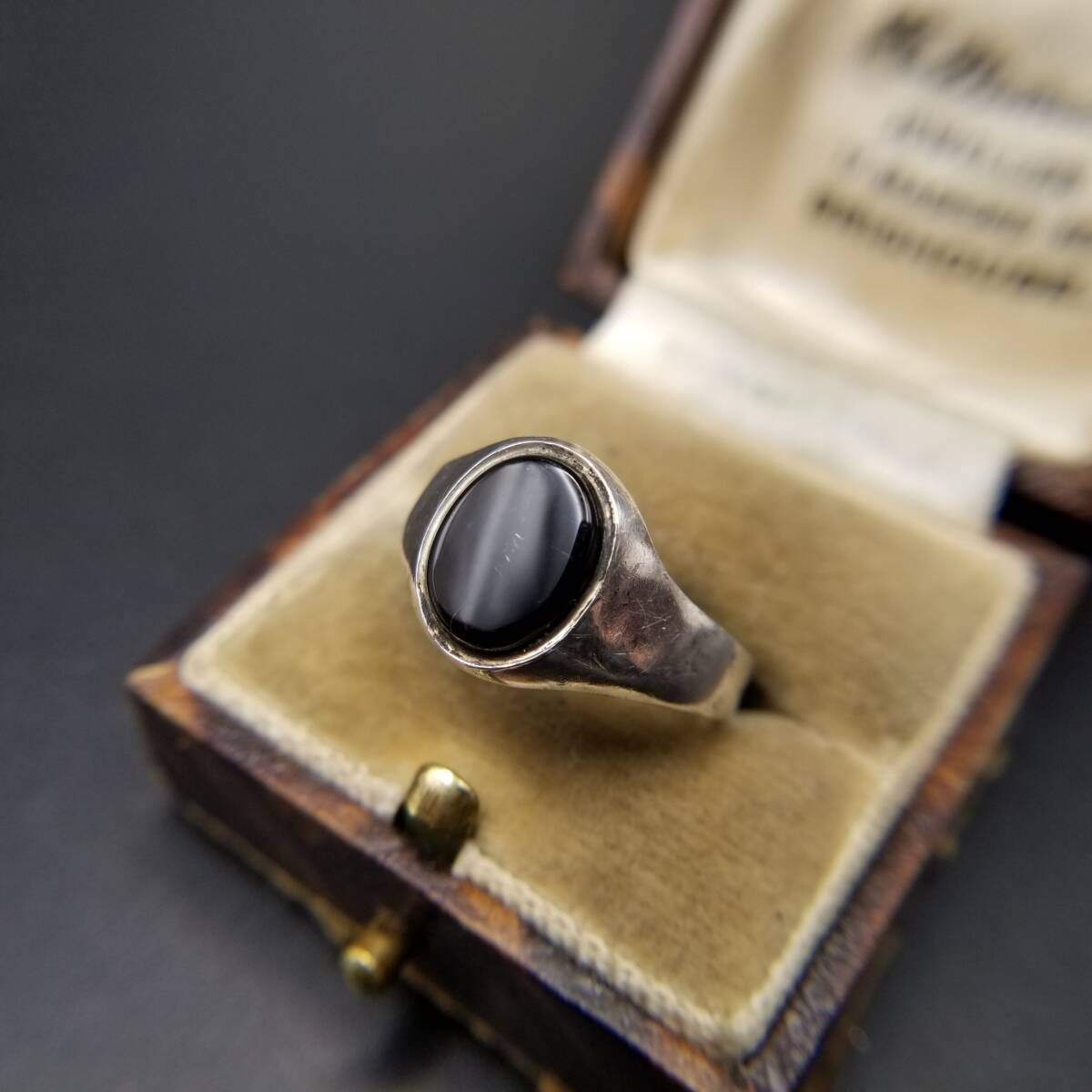 希少　ヴィンテージ　シルバー　925 アンティーク　アメリカ　オニキス　インレイ 希少 ヴィンテージ シルバー 925 アンティーク アメリカ オニキス インレイ