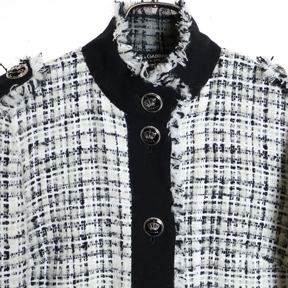 DOLCE & GABBANA (ドルチェアンドガッバーナ) メタルボタン ツイード