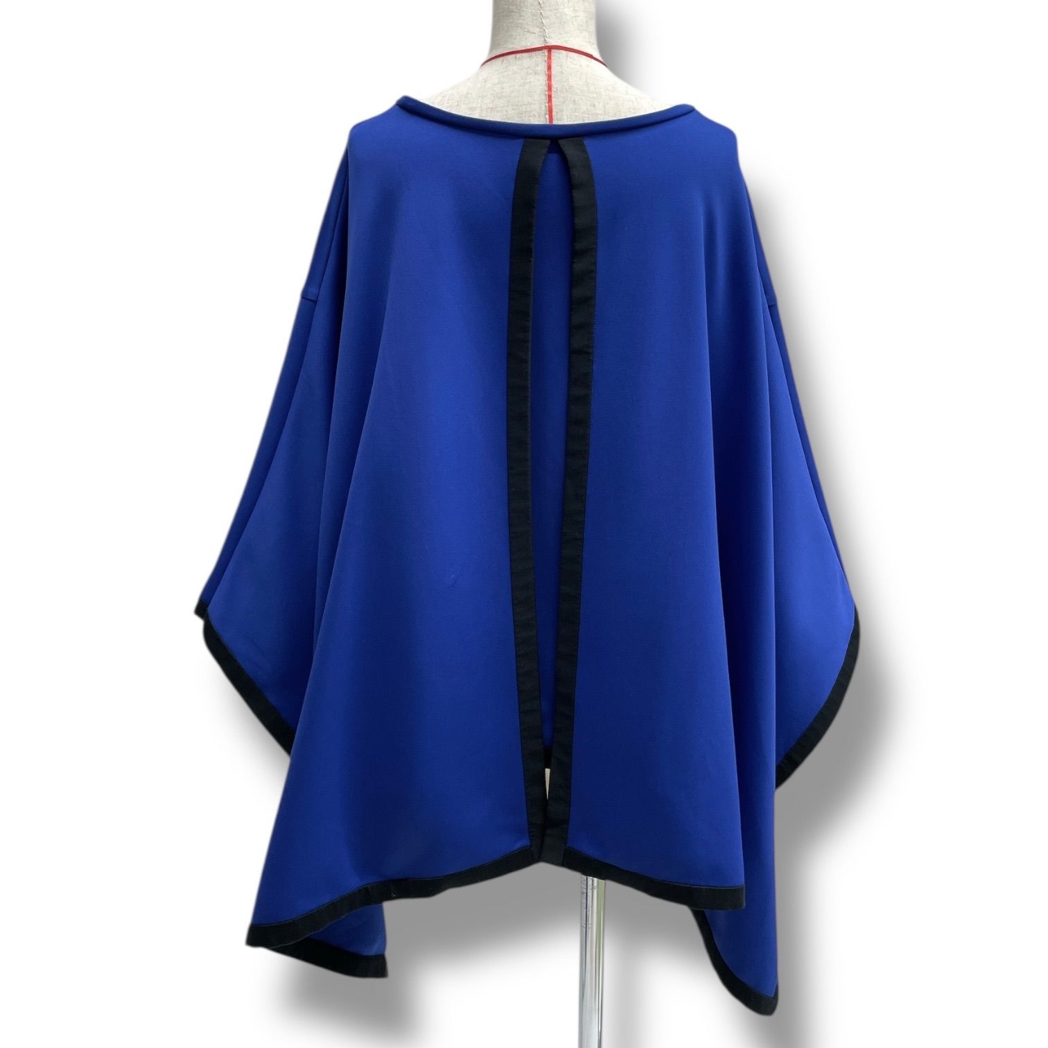 LE PHIL ルフィル ライトダンボールブラウス プルオーバー トップス バイ ADOR アドーア ブルー ブラック 青 黒 サイズF レディース ゴーゴー古着マルイファミリー 1 No.340