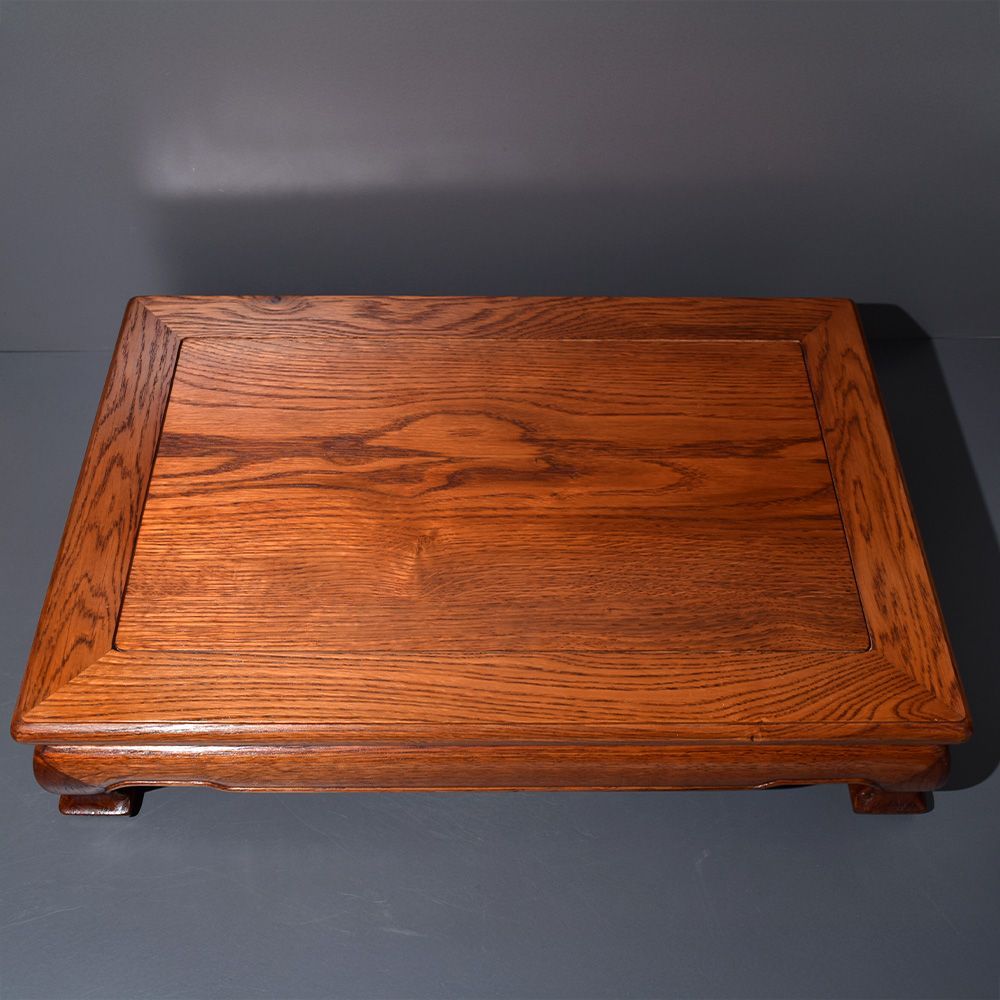 唐木 花梨 栽台 花台 香炉台 平卓 木工 工芸品 ディスプレイ 横幅:約