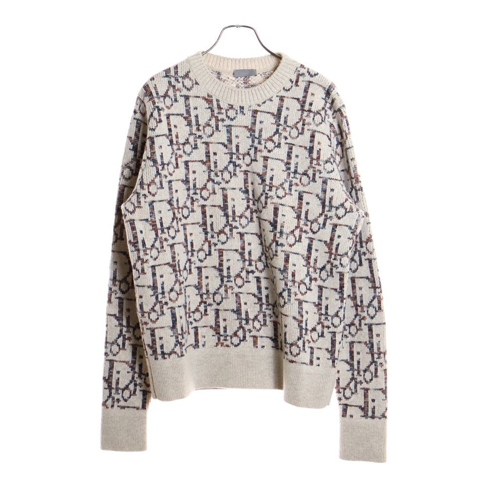DIOR ディオール 24 AW オブリークウールニット クルーネックセーター ベージュ
