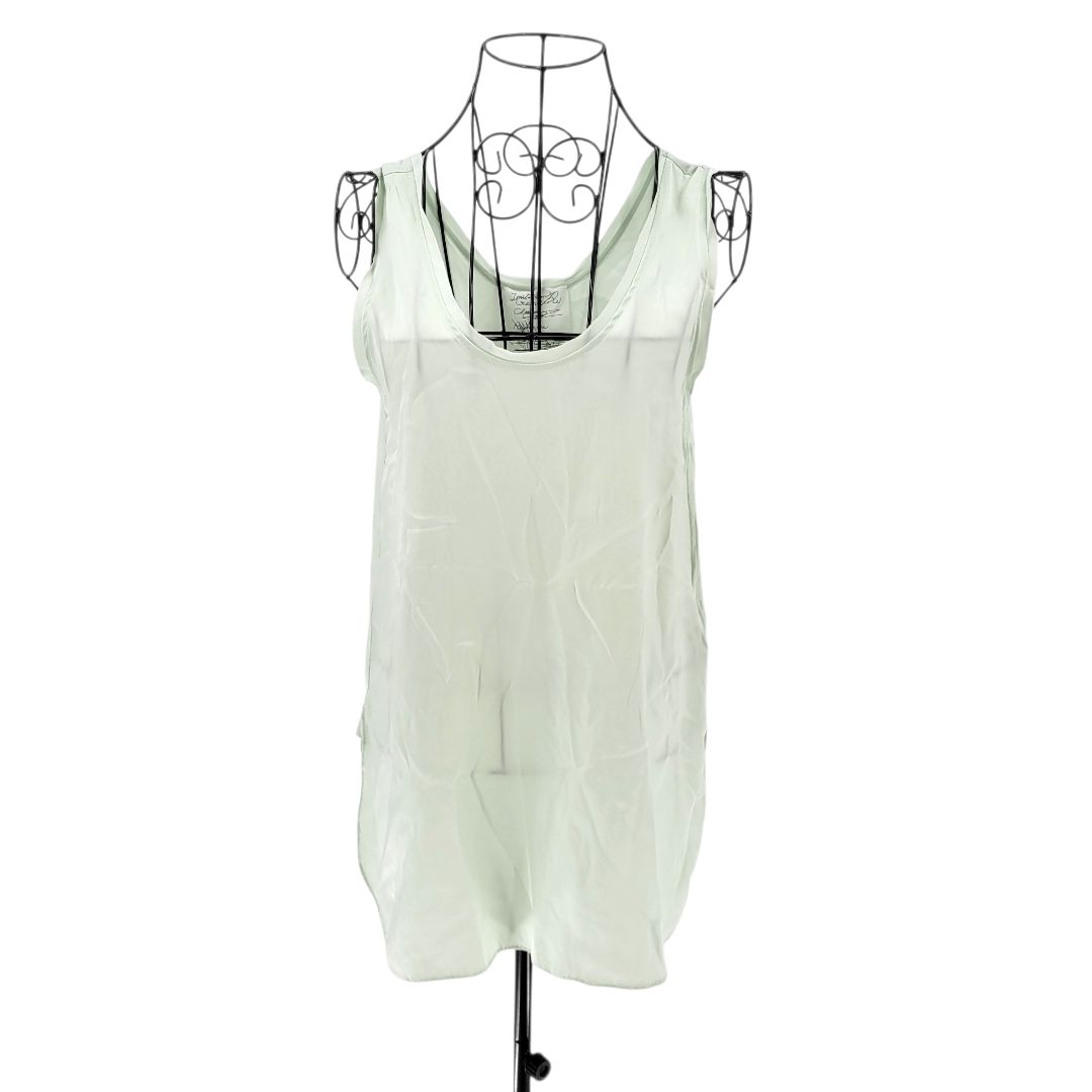 CHAOS カオス ノースリーブシャツ タンクトップ ブラウス グリーン サイズF フリーサイズ シルク レディース