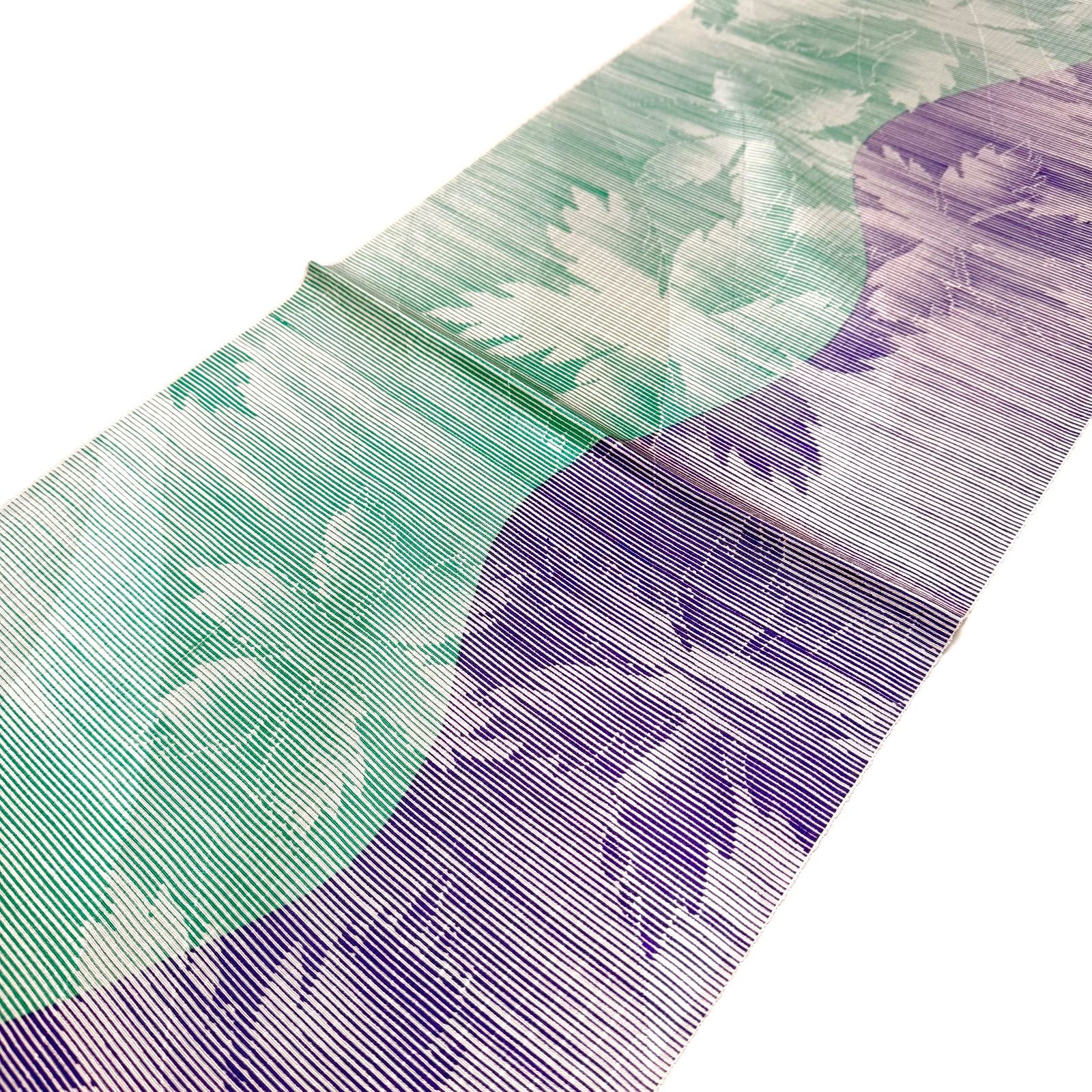 帯揚げ 和小物さくら 六枚型 木の葉シルエット昼夜 0260