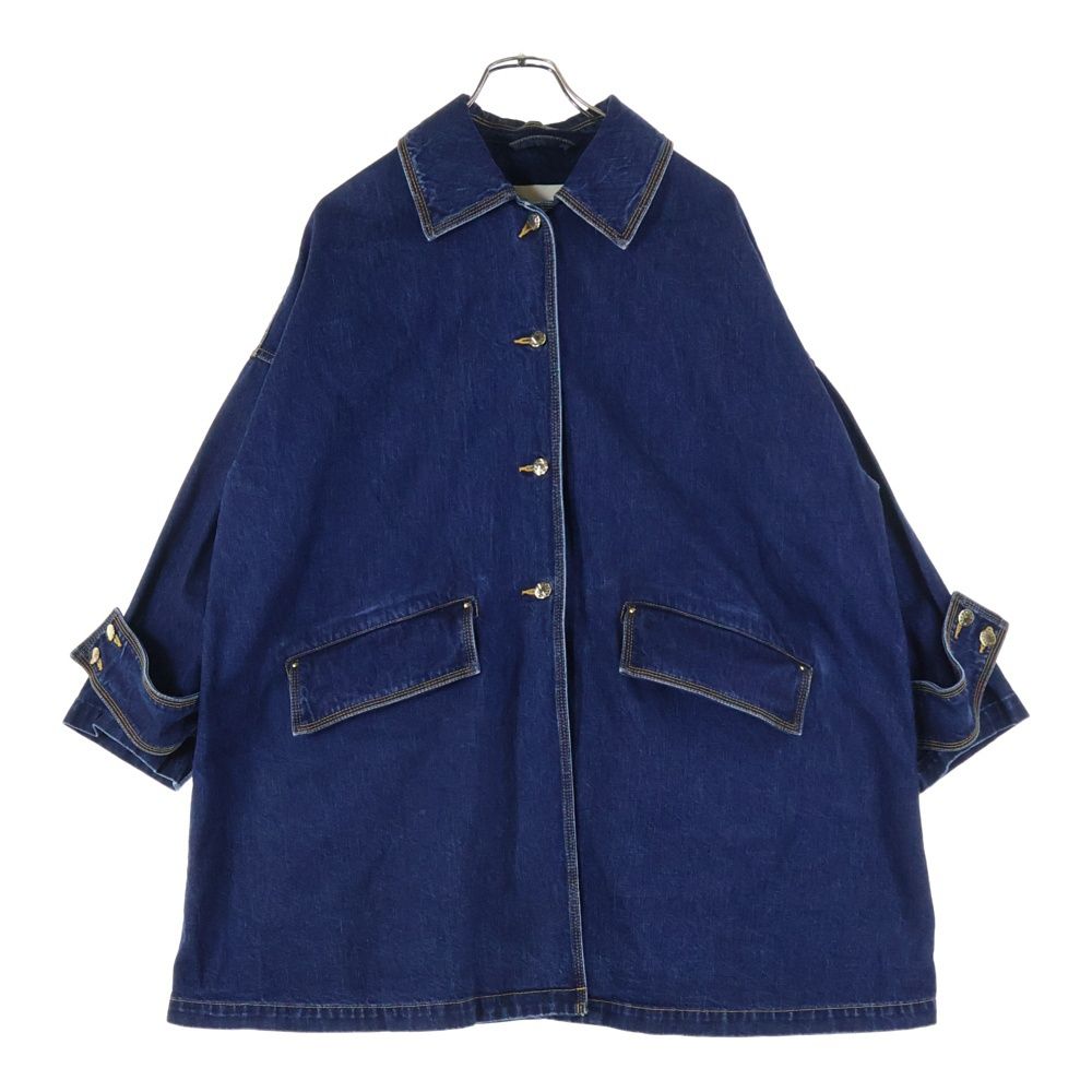 MACKINTOSH マッキントッシュ GDロゴボタンシングルデニムコート インディゴブルー