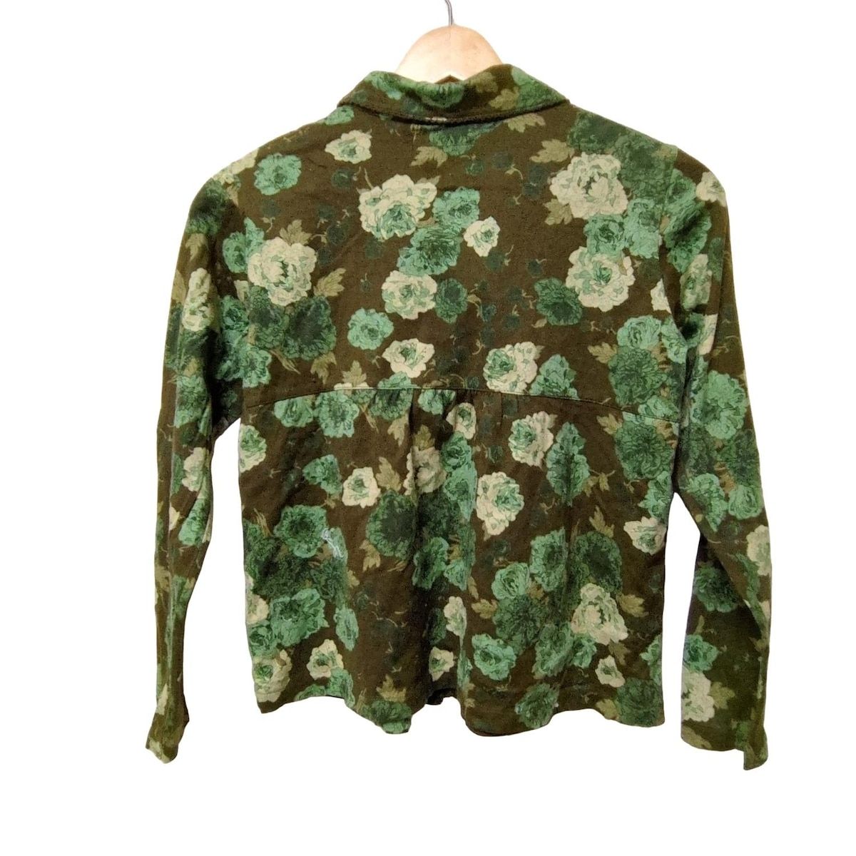 PINK HOUSE ピンクハウス 長袖シャツブラウス サイズM レディース - カーキ×グリーン×マルチ 花柄