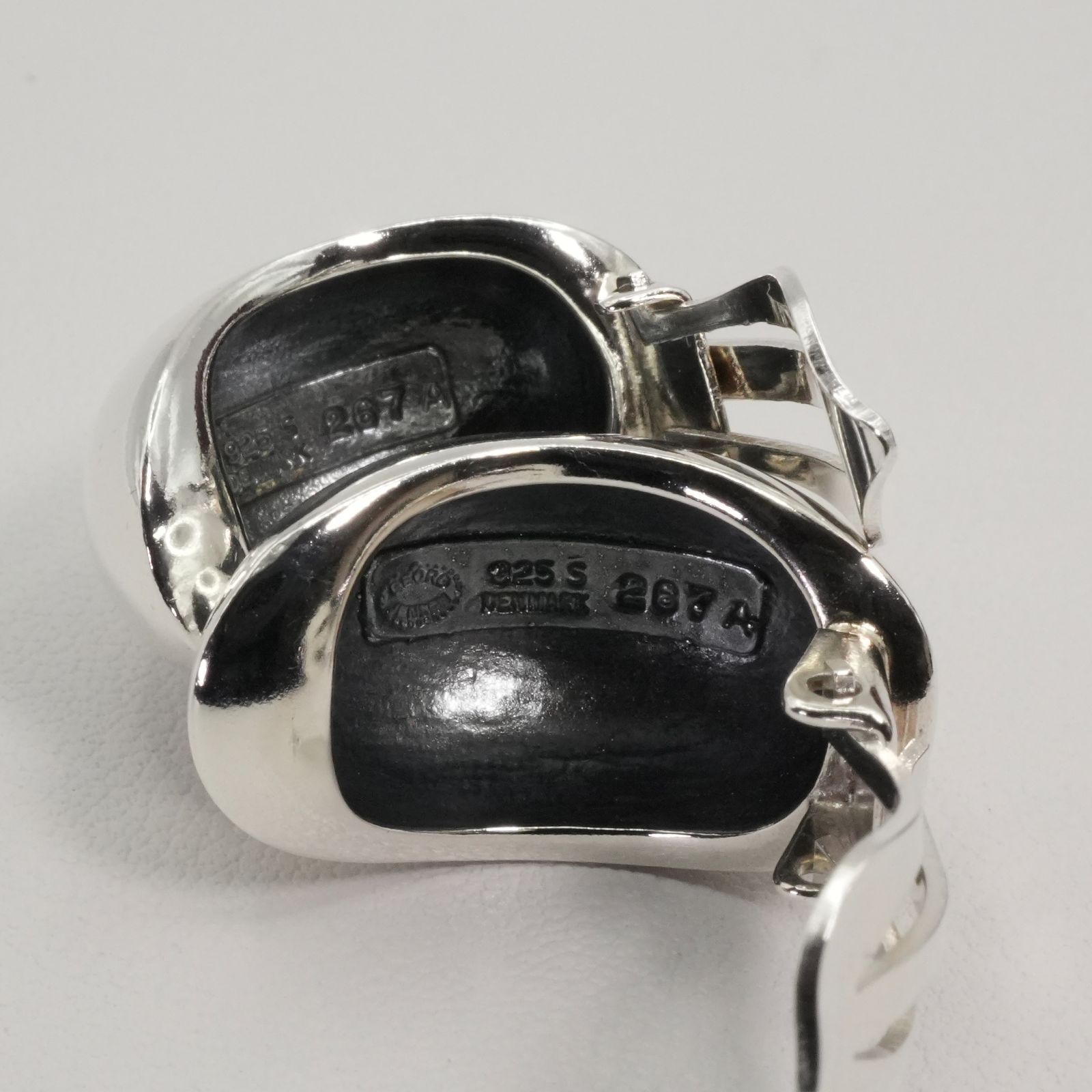 ジョージジェンセン 267 シルバー イヤリング イヤークリップ/25-2277