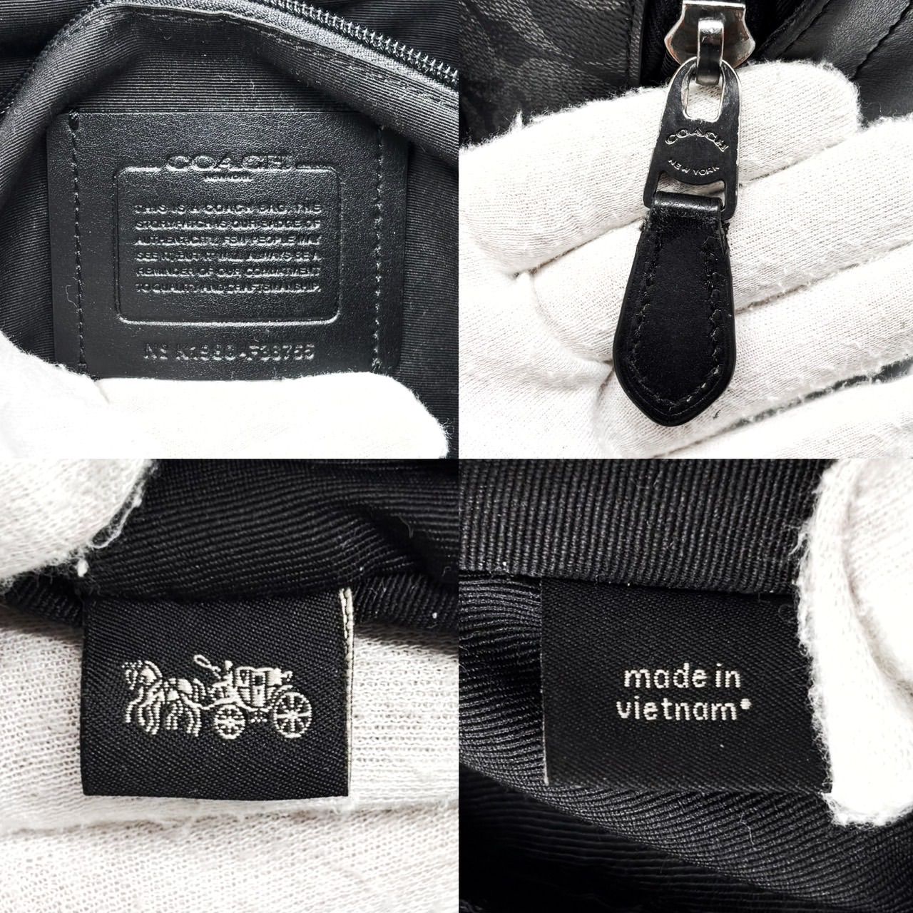良品】 COACH コーチ シグネチャー リュック バッグパック トート 