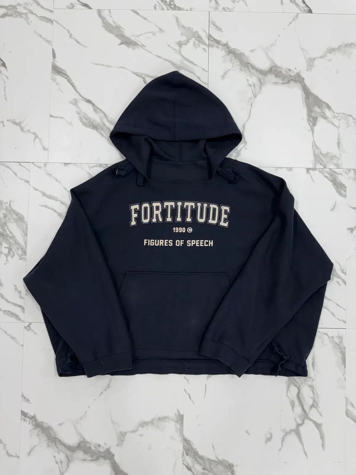 システム 2025 ネイビー フードTシャツ