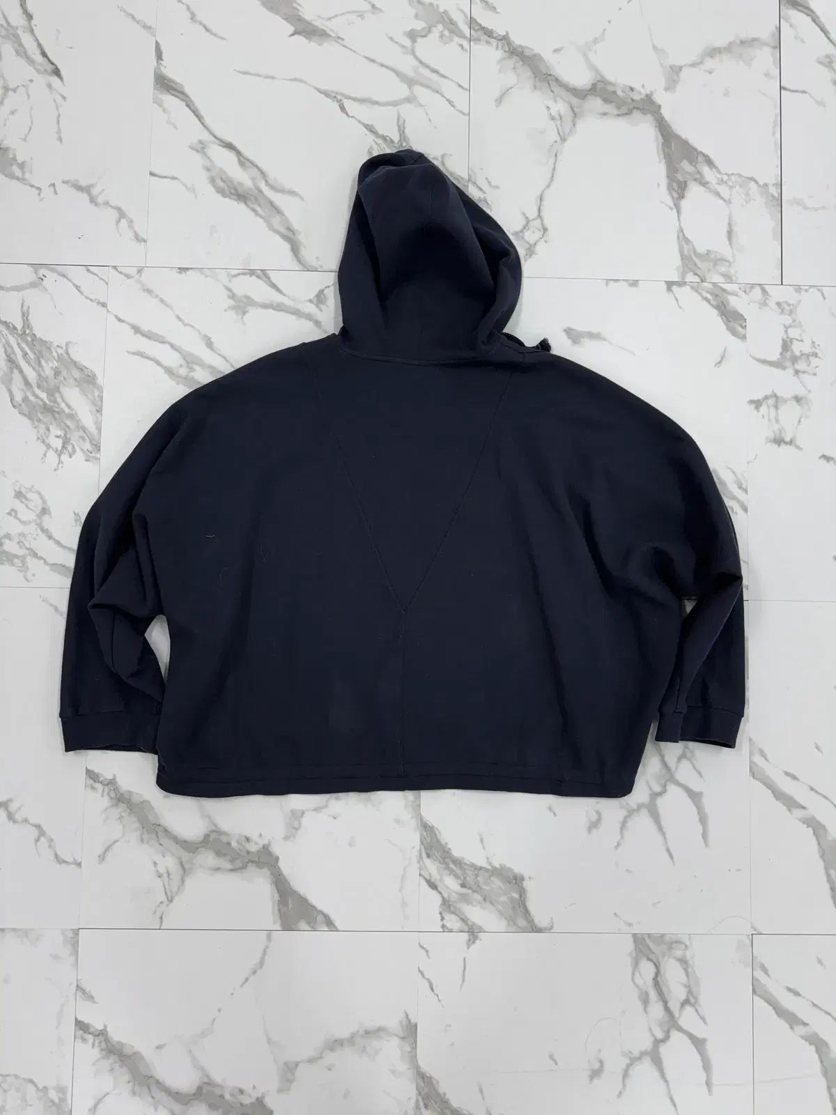 システム 2025 ネイビー フードTシャツ