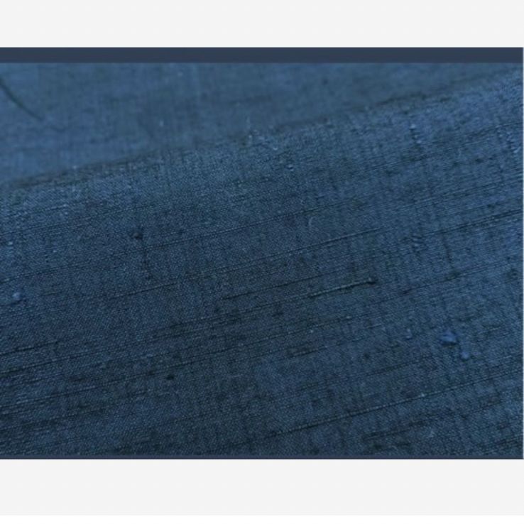 大きめサイズ 男性着物 正絹紬 アンサンブル しつけ糸付き青褐色 フル