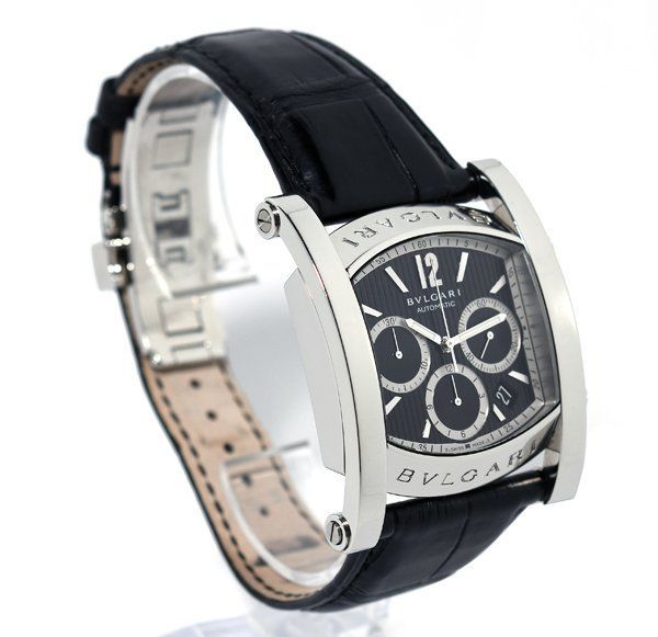 ☆箱保付！美品！BVLGARI ブルガリ アショーマ AA48SCH クロノグラフ