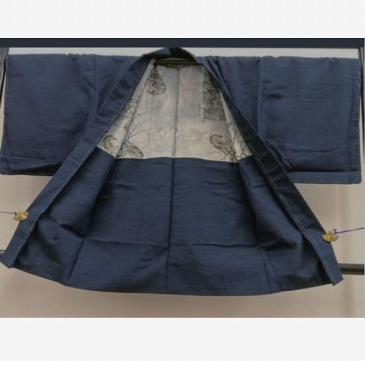 アンサンブル しつけ糸付き青褐色