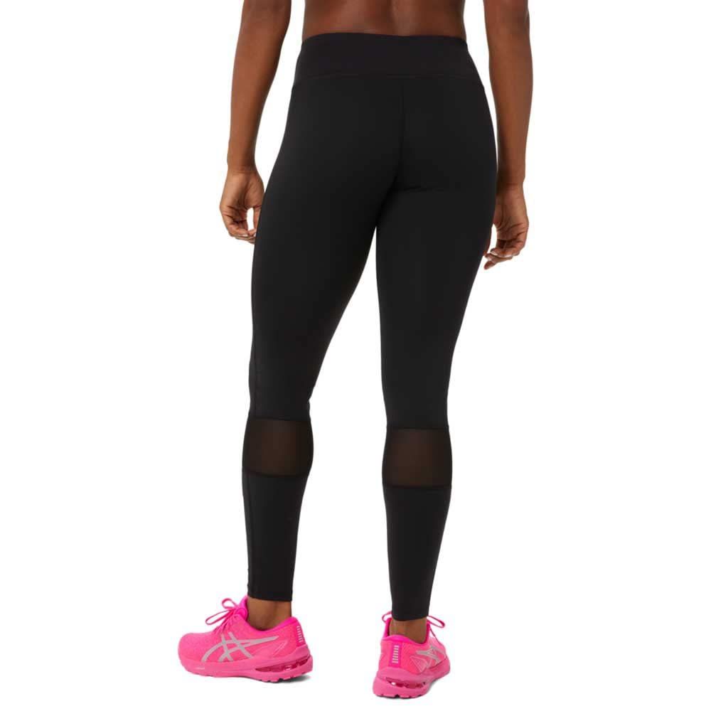 アシックス ランニングウェア LITE-SHOWロングタイツ レディース 001 パフォーマンスブラック×ライムグリーン XS