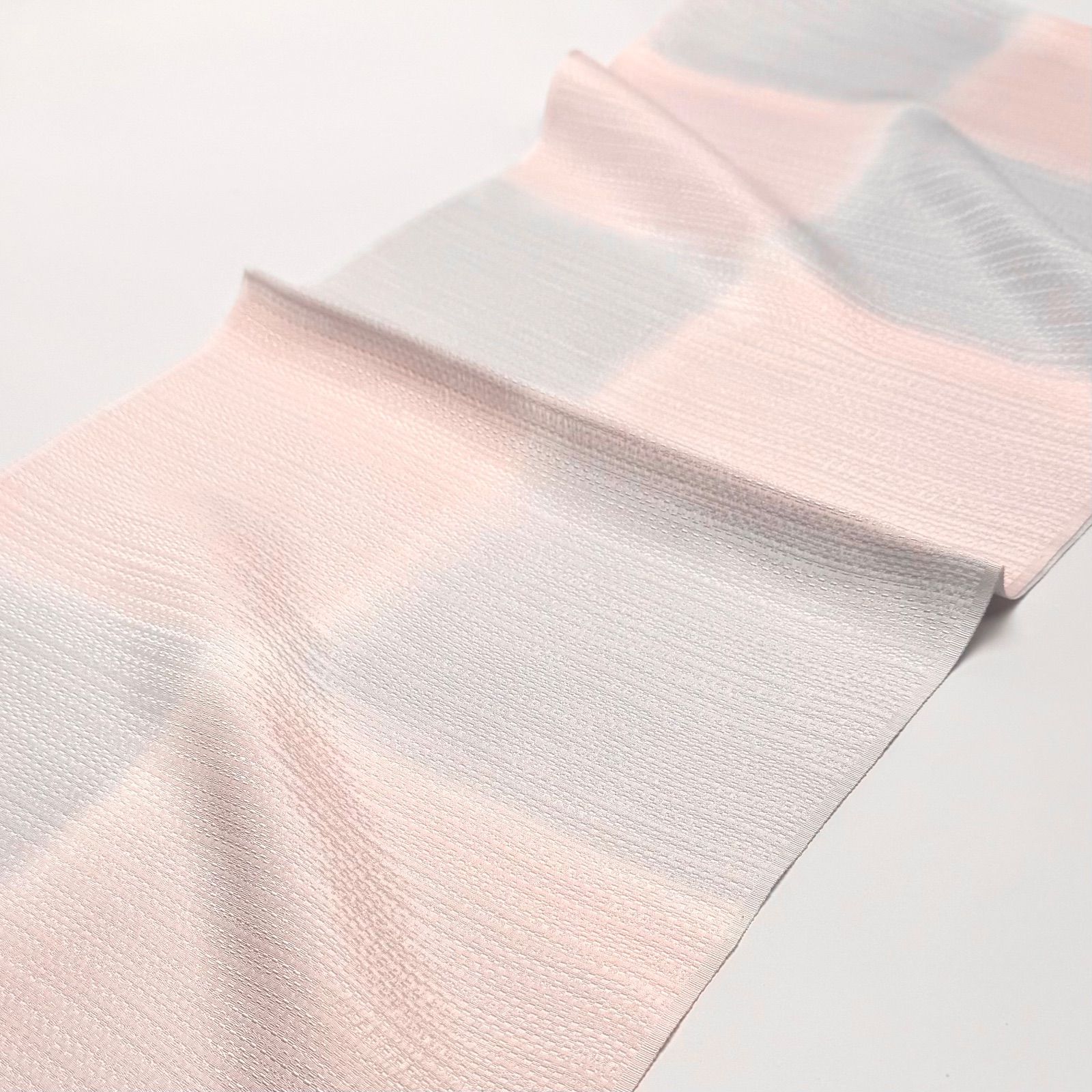 帯揚げ 和小物さくら 紋意匠 市松ぼかし 0266