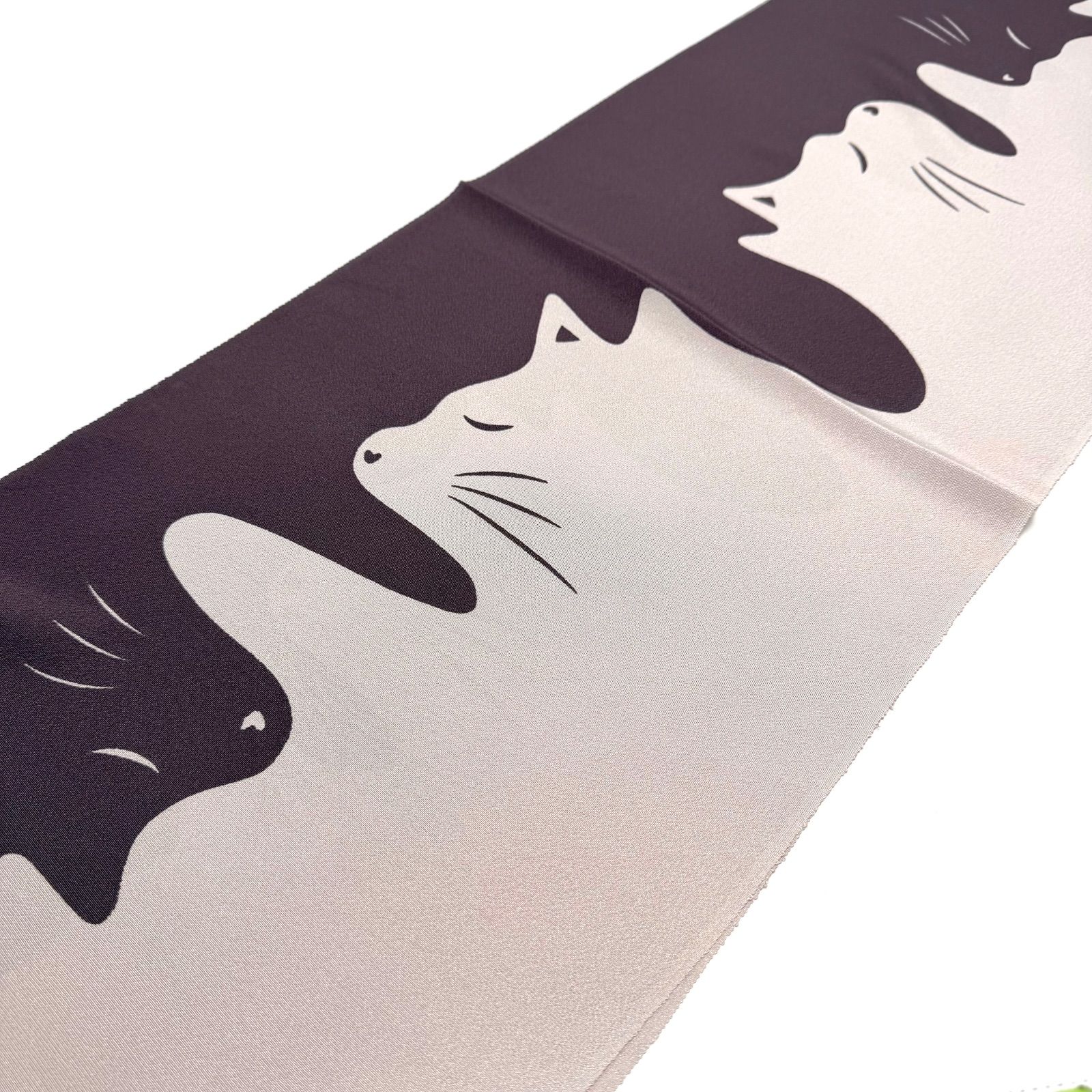 帯揚げ 渡敬 三越猫柄 友禅 0269