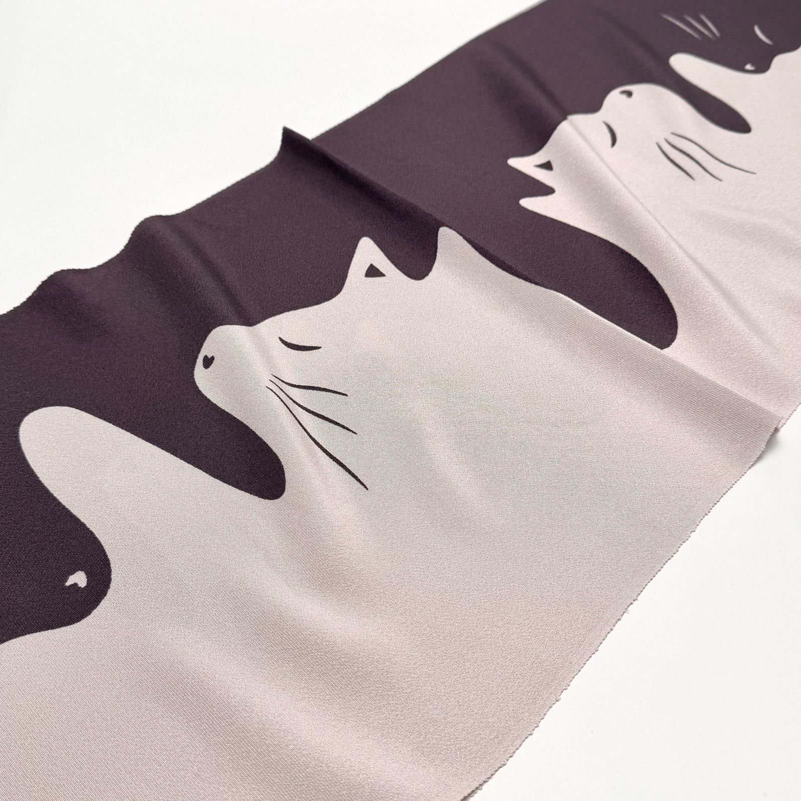 帯揚げ 渡敬 三越猫柄 友禅 0269