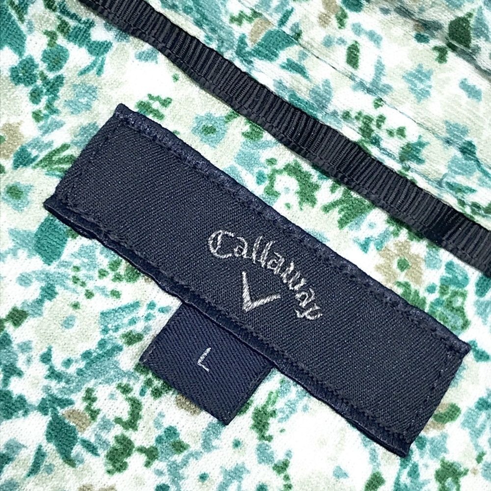 ボタンダウン 総柄