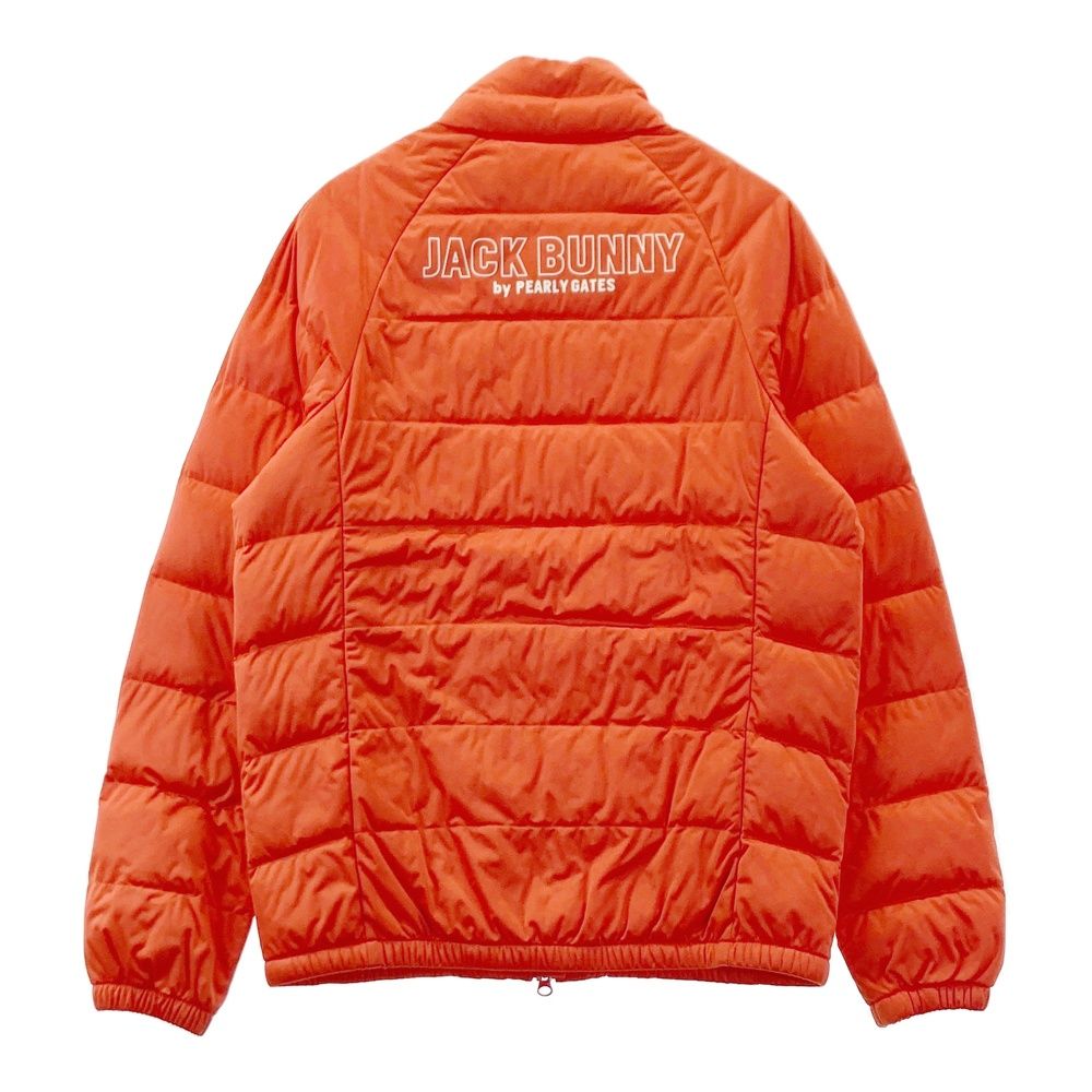 サイズ 2 JACK BUNNY ジャックバニー ダウン ジップジャケット オレンジ系 ゴルフウェア レディース ストスト