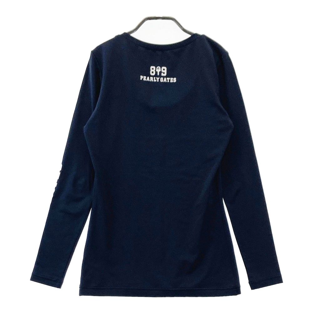 サイズ：0 PEARLY GATES パーリーゲイツ 長袖インナーTシャツ プリント