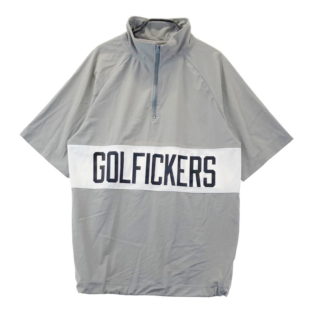 サイズ：L Golfickers ゴルフィッカーズ 半袖ハーフジップTシャツ