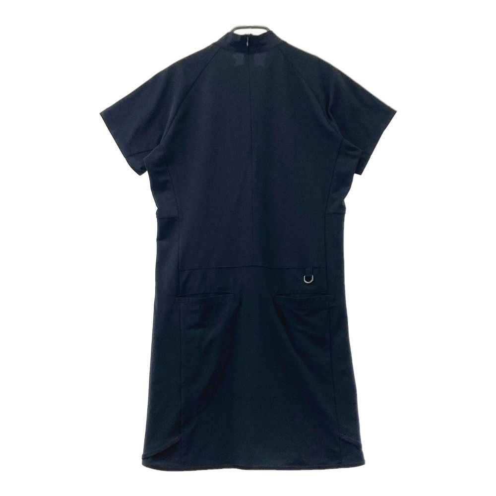 サイズ L MUNSING WEAR マンシングウェア 半袖ワンピース ブラック系 ゴルフウェア レディース ストスト