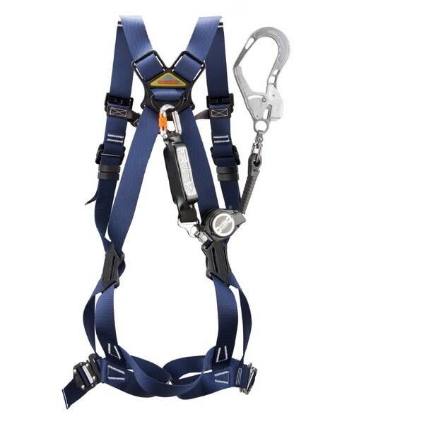 7営業日以内発送 旧トーヨーセフティー カルハーネスDX 巻き取り式シングルランヤード付き ロック機構付き Mサイズ 販売不可