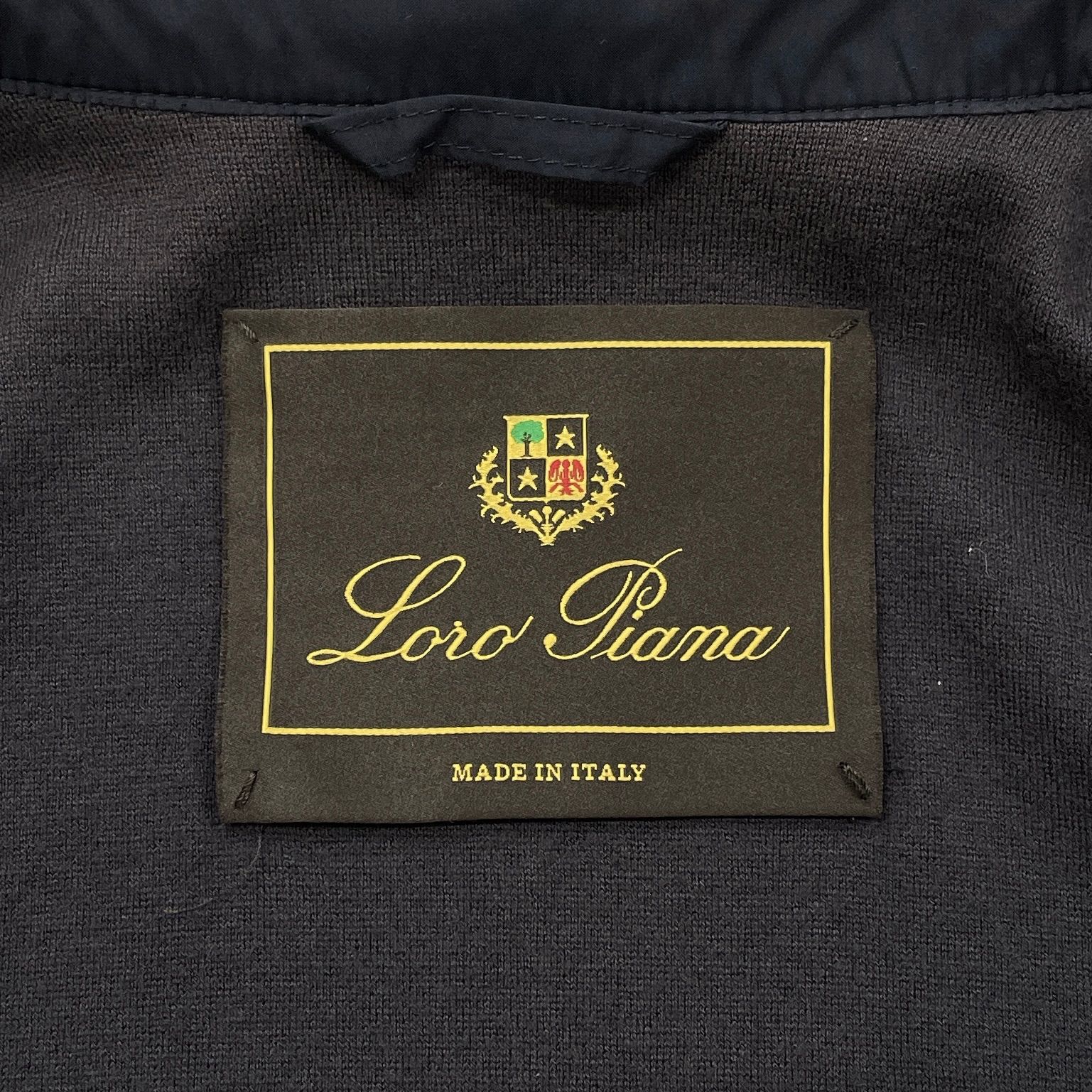 Loro Piana ロロピアーナ ロングコート ナイロン フード ネイビー