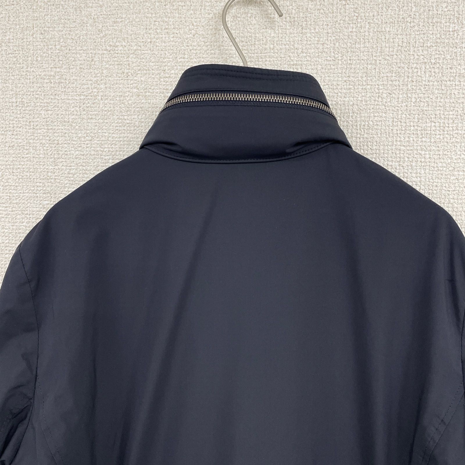 Loro Piana ロロピアーナ ロングコート ナイロン フード ネイビー 