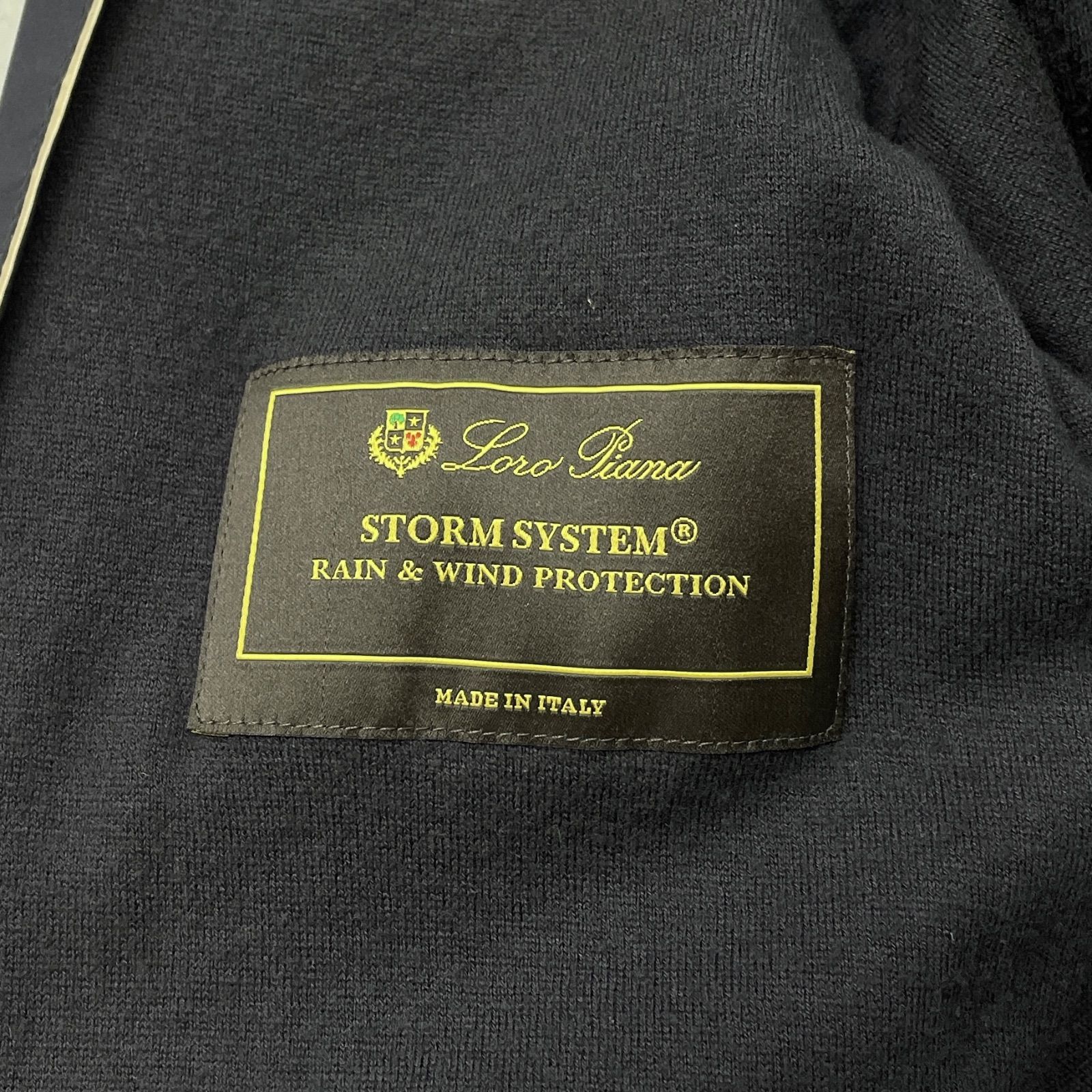 Loro Piana ロロピアーナ ロングコート ナイロン フード ネイビー