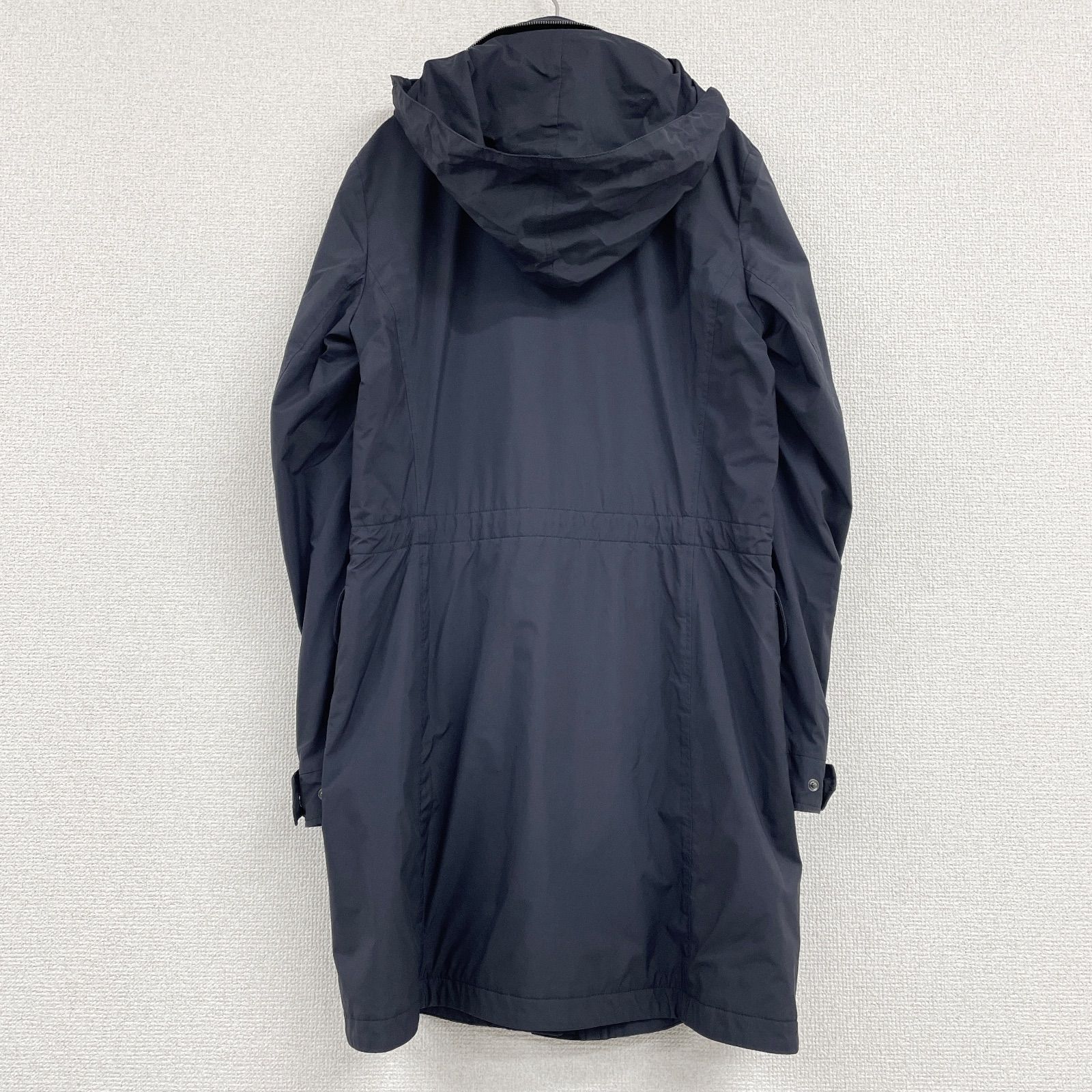 Loro Piana ロロピアーナ ロングコート ナイロン フード ネイビー