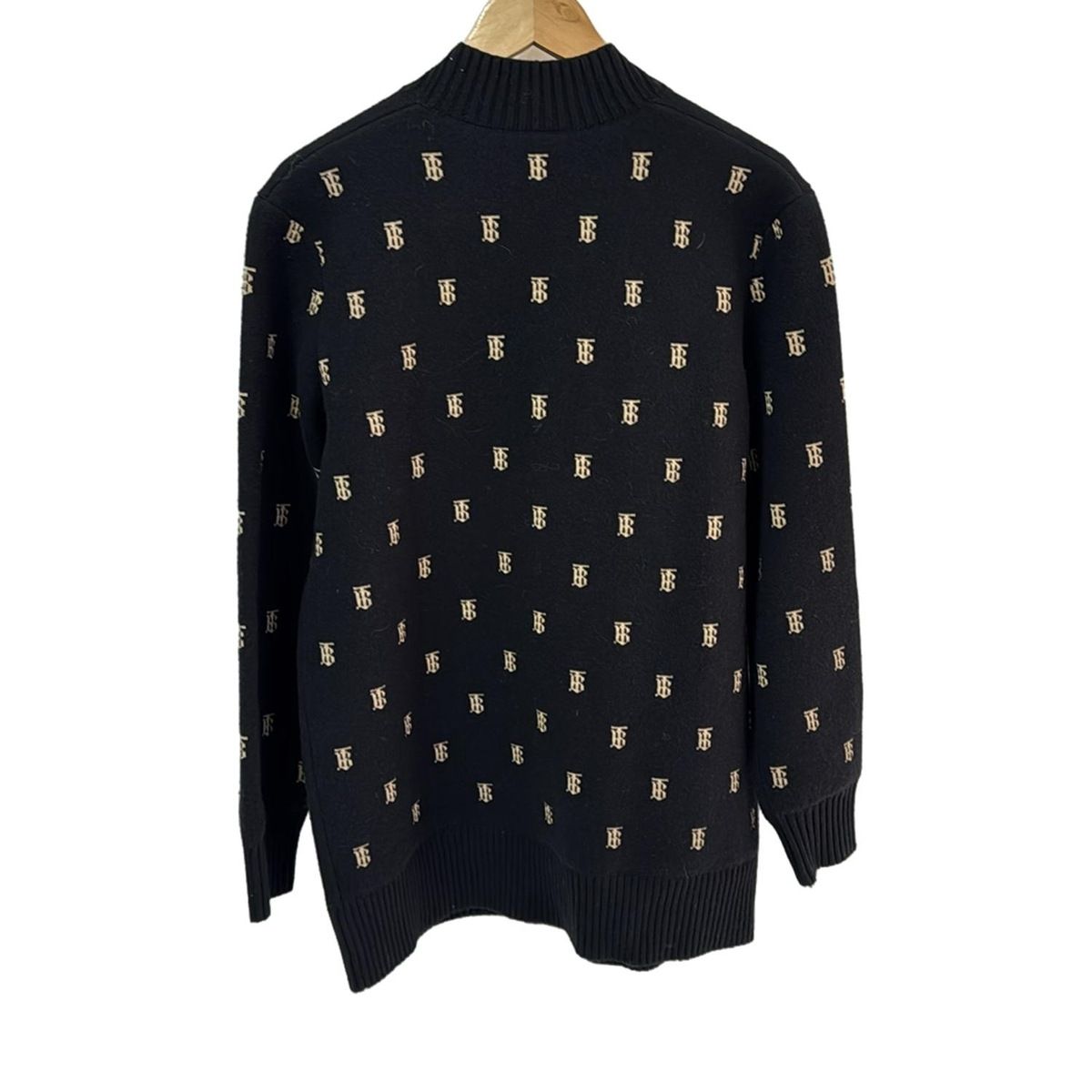 バーバリーロンドン メガチェック 洗える カーディガン 羽織 ブラック　黒 バーバリー ロンドン メガチェック 洗える カーディガン 羽織 ブラック