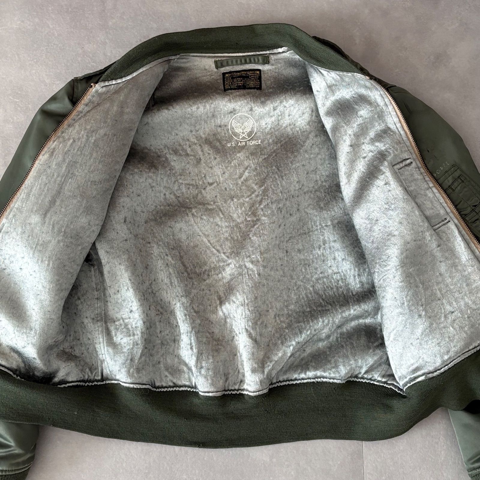 50s復刻 キャブクロージング L-2B フライトジャケット SCOVILL GRIPPER