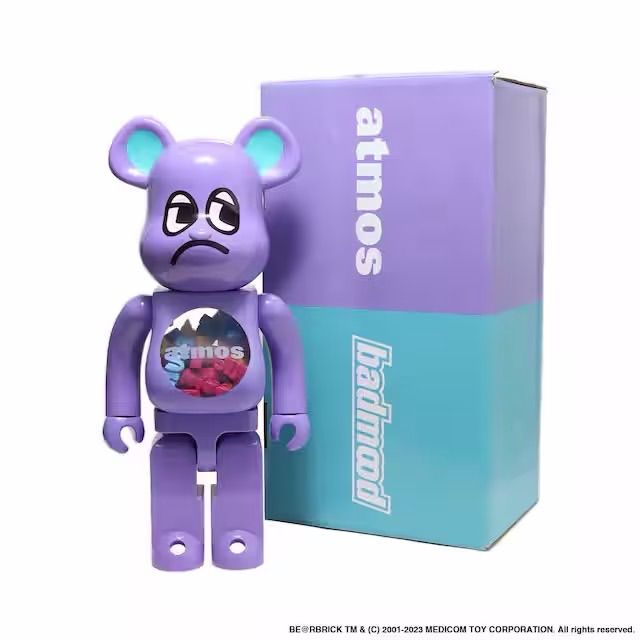 メディコムトイ ベアブリック BE RBRICK atmos×BADMOOD 1000％