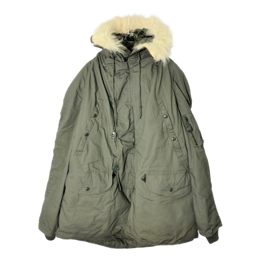 00年代 米軍実物 U.S.ARMY N-3B フライトジャケット ミリタリー セージ