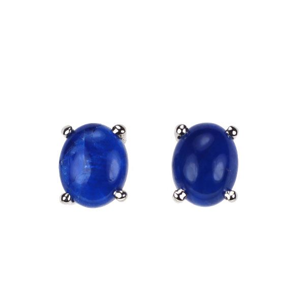新品 希少 Pt900 オーバルカボション アウイナイト ピアス 0.67ct