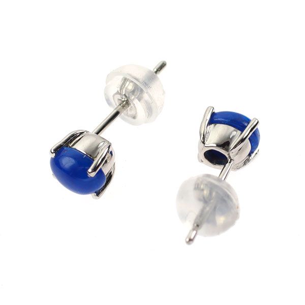 新品 希少 Pt900 オーバルカボション アウイナイト ピアス 0.67ct