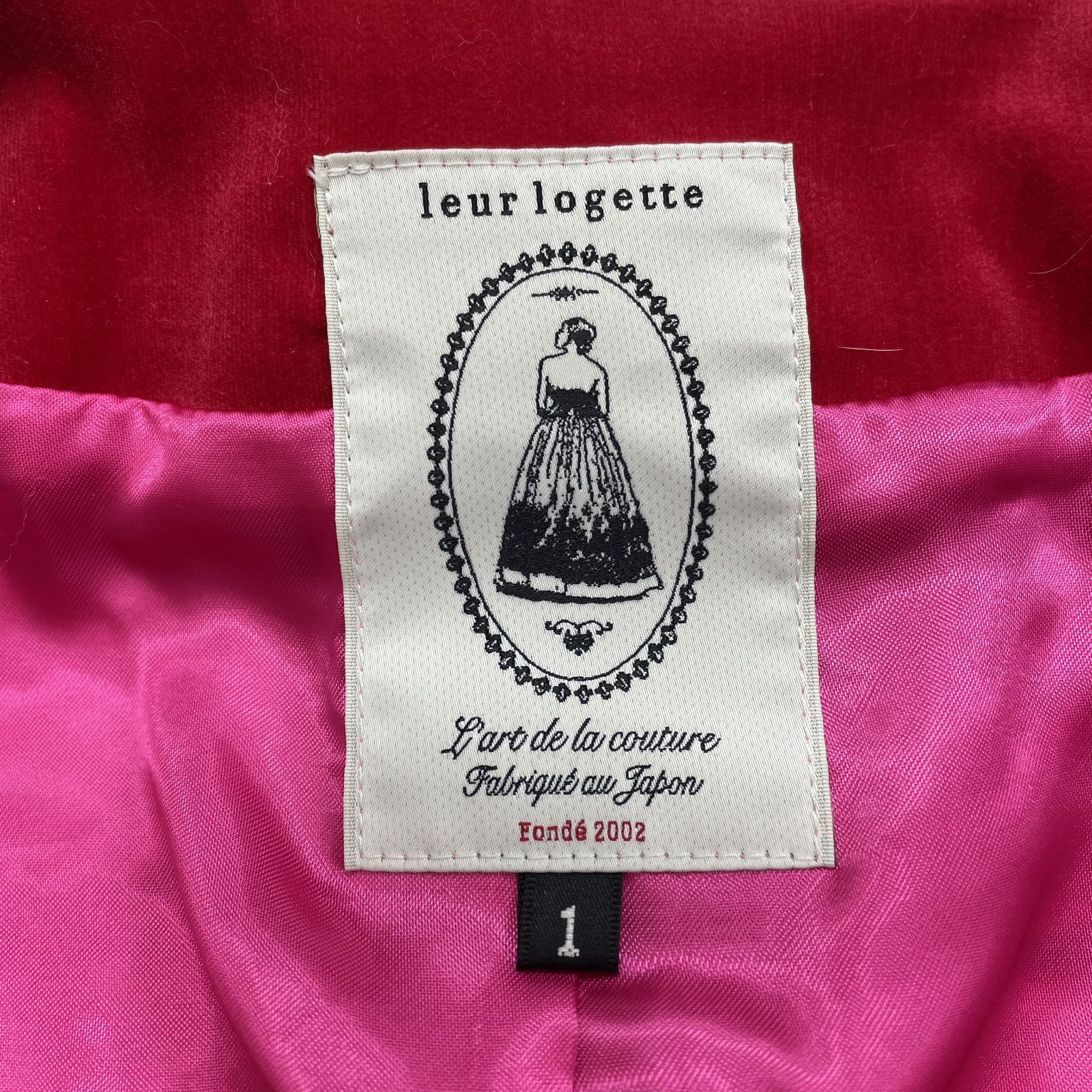 leur logette ルールロジェット ノーカラージャケット ファンシー