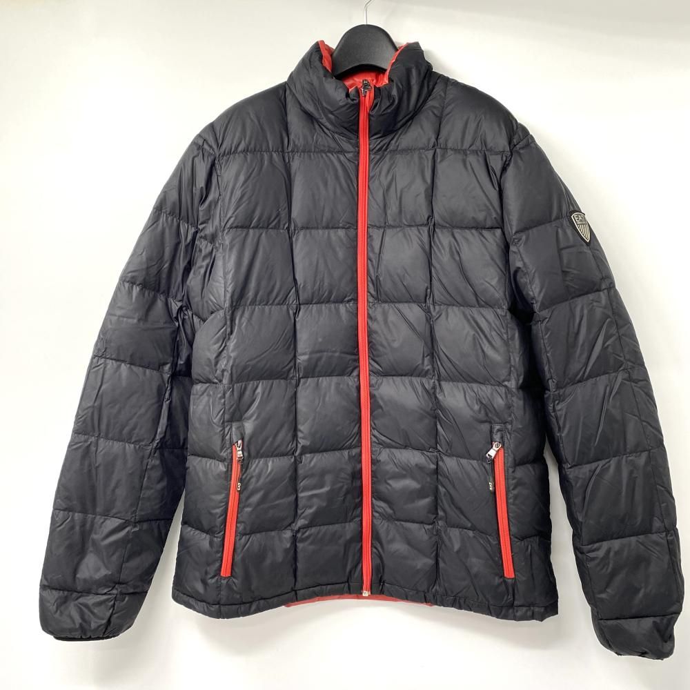中古】EMPORIO ARMANI EA7 リバーシブルダウンジャケット ブラック