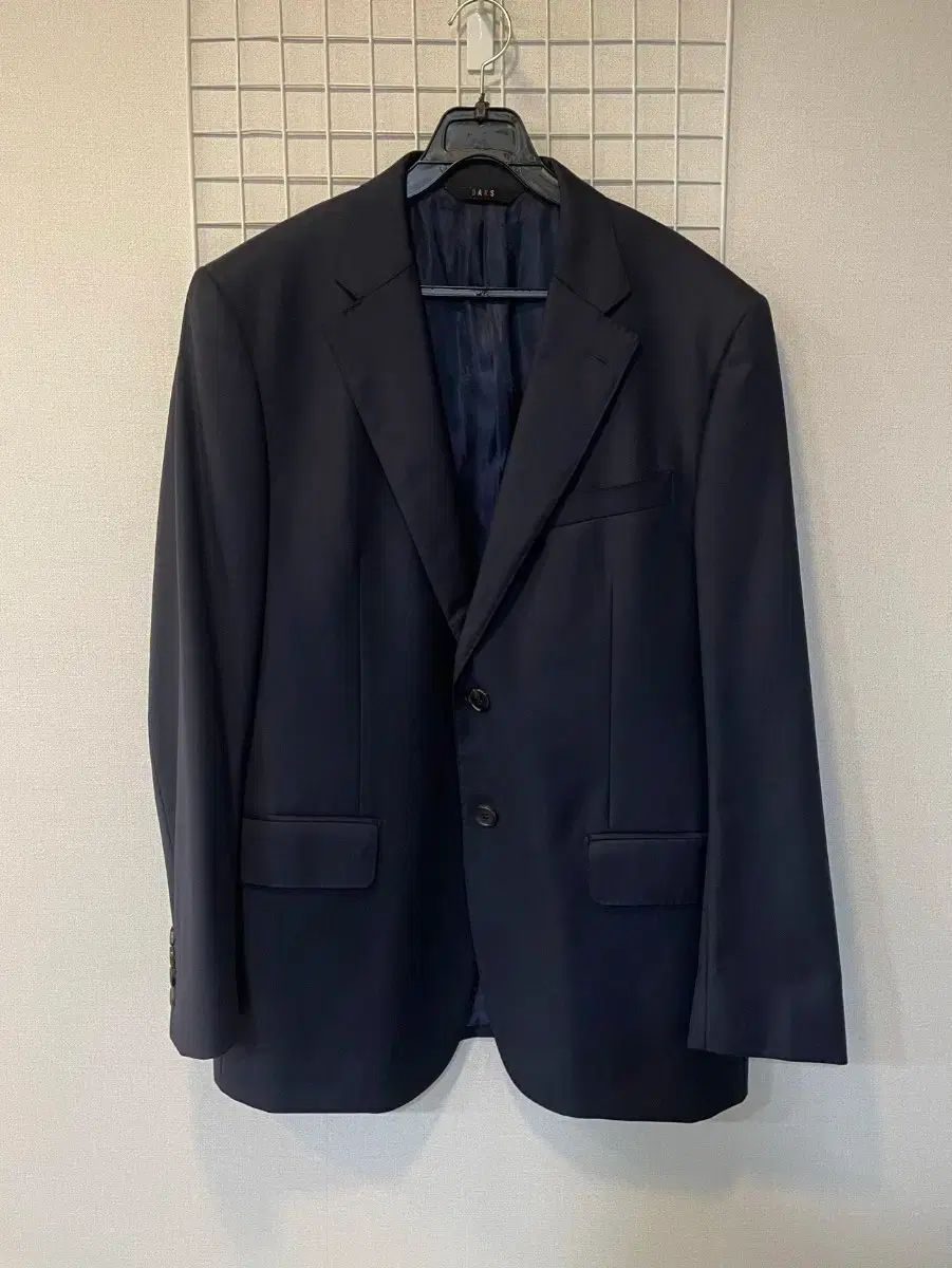 送料無料) DAKS ダックス 購入 ネイビー メンズ イタリア ウール100