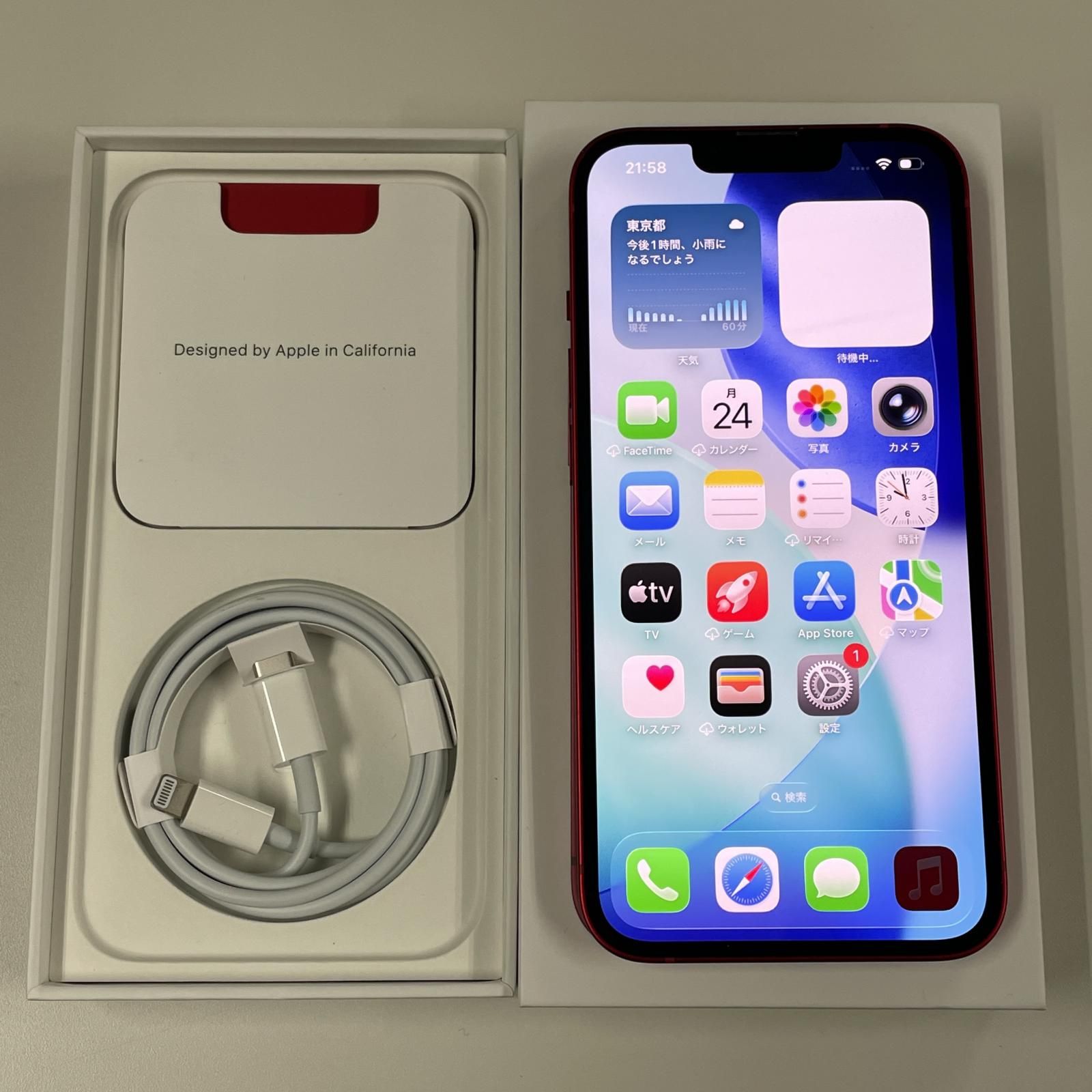128GB 0 iPhone Smartphone Model MLJG3J⁄A au iPhone 13 128GB レッド