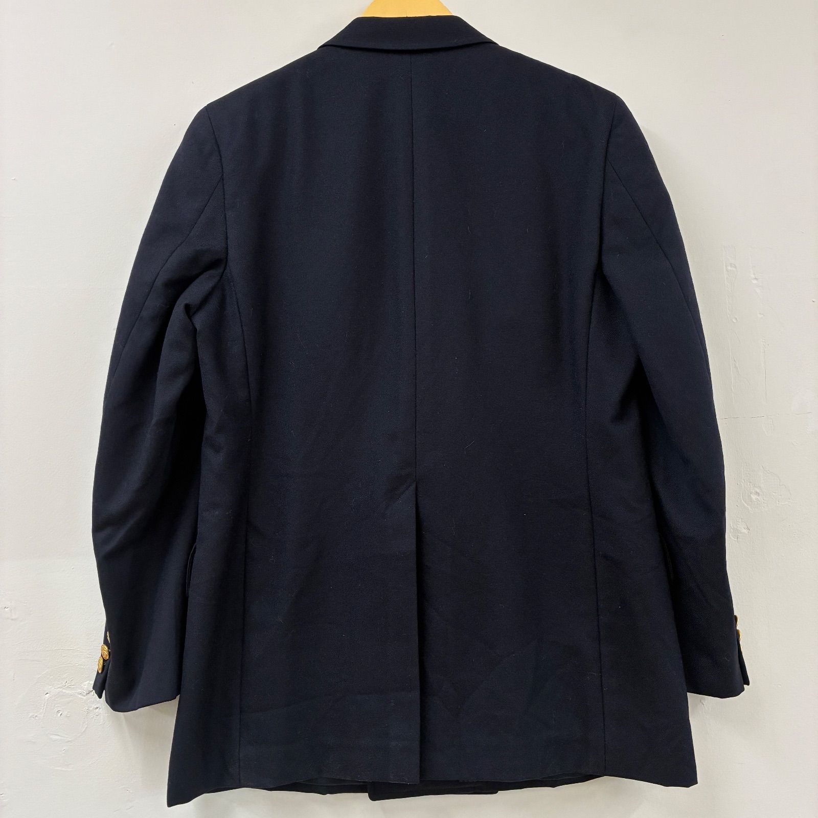 90s ブルックスブラザーズ 紺ブレ ダブルブレスト カシミヤ混 L相当 金