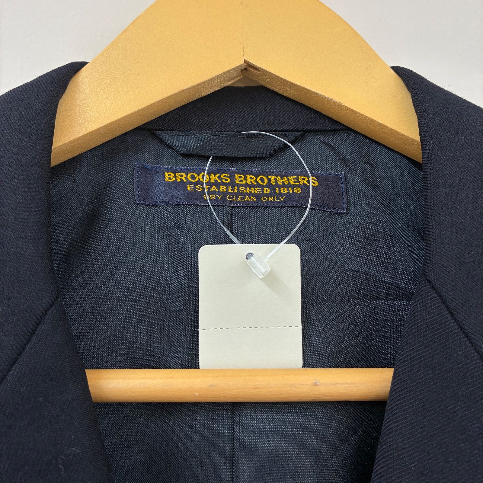 90s ブルックスブラザーズ 紺ブレ ダブルブレスト カシミヤ混 L相当 金
