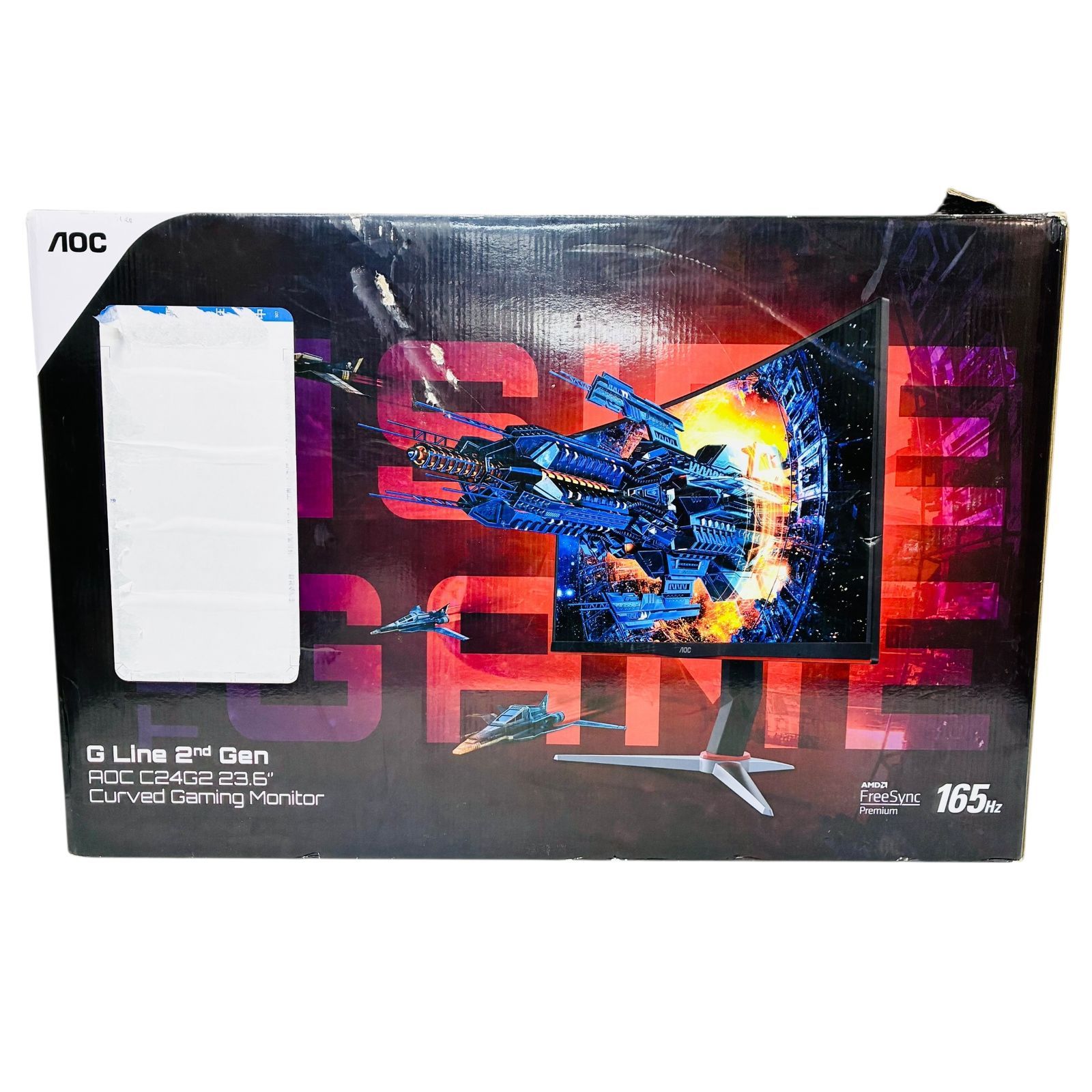 AOC ゲーミングモニター C24G2/11 23.6インチ 曲面 VA フルHD 165Hz