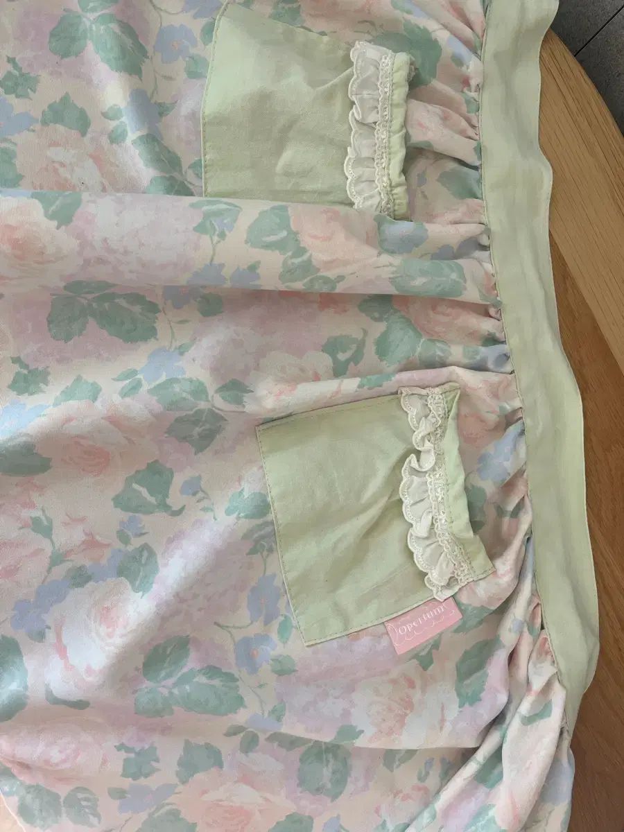 Opertum フラワーレイ レース ポケット 感性エプロン