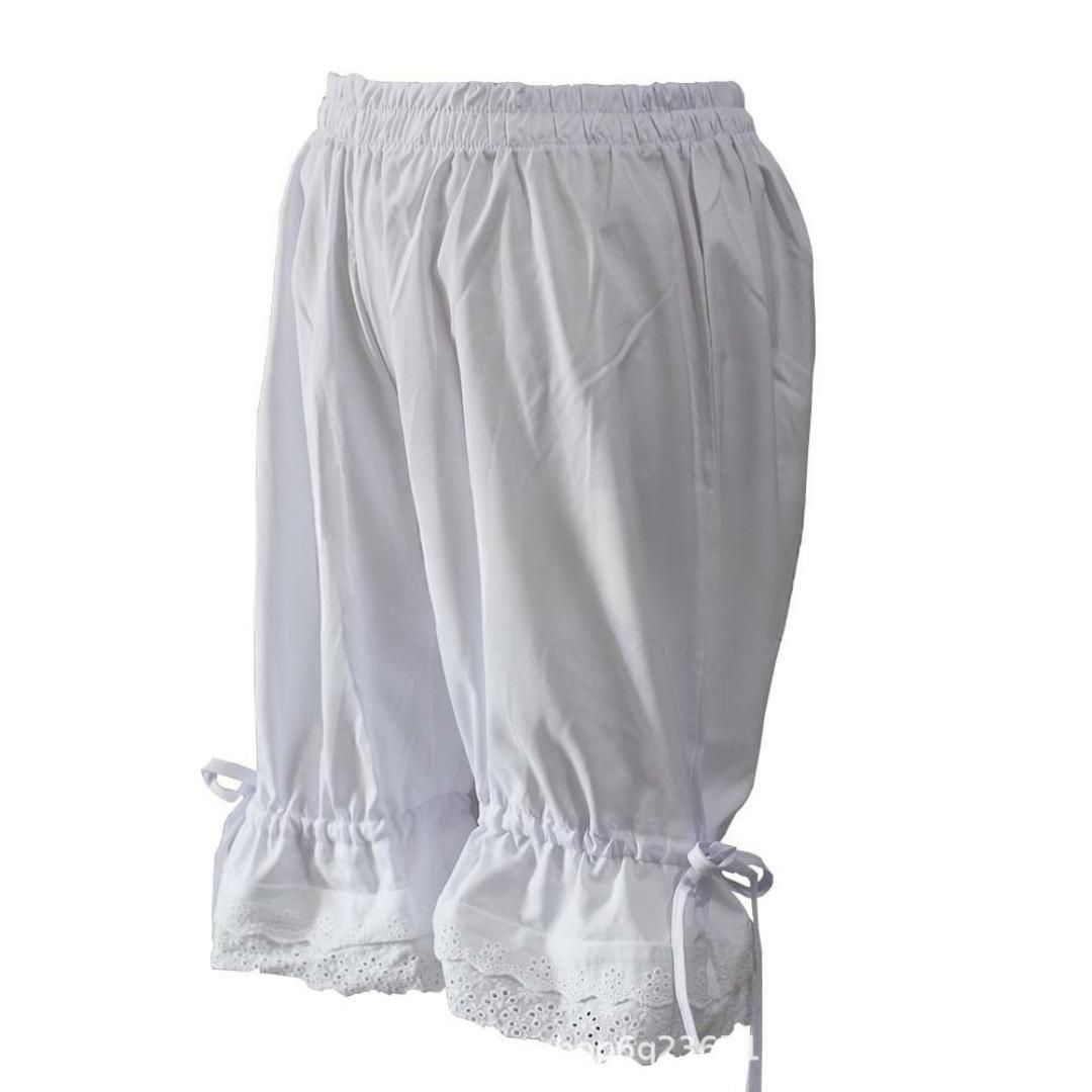 ドロワーズ ロリーター 結婚式 ドレス ペチコート 黒 1226 ゴスロリL