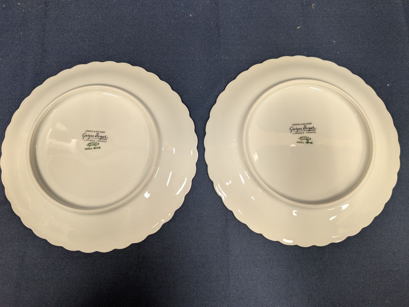 リモージュ ジョルジュボワイエ 花模様 カップ＆ソーサー＆デザート