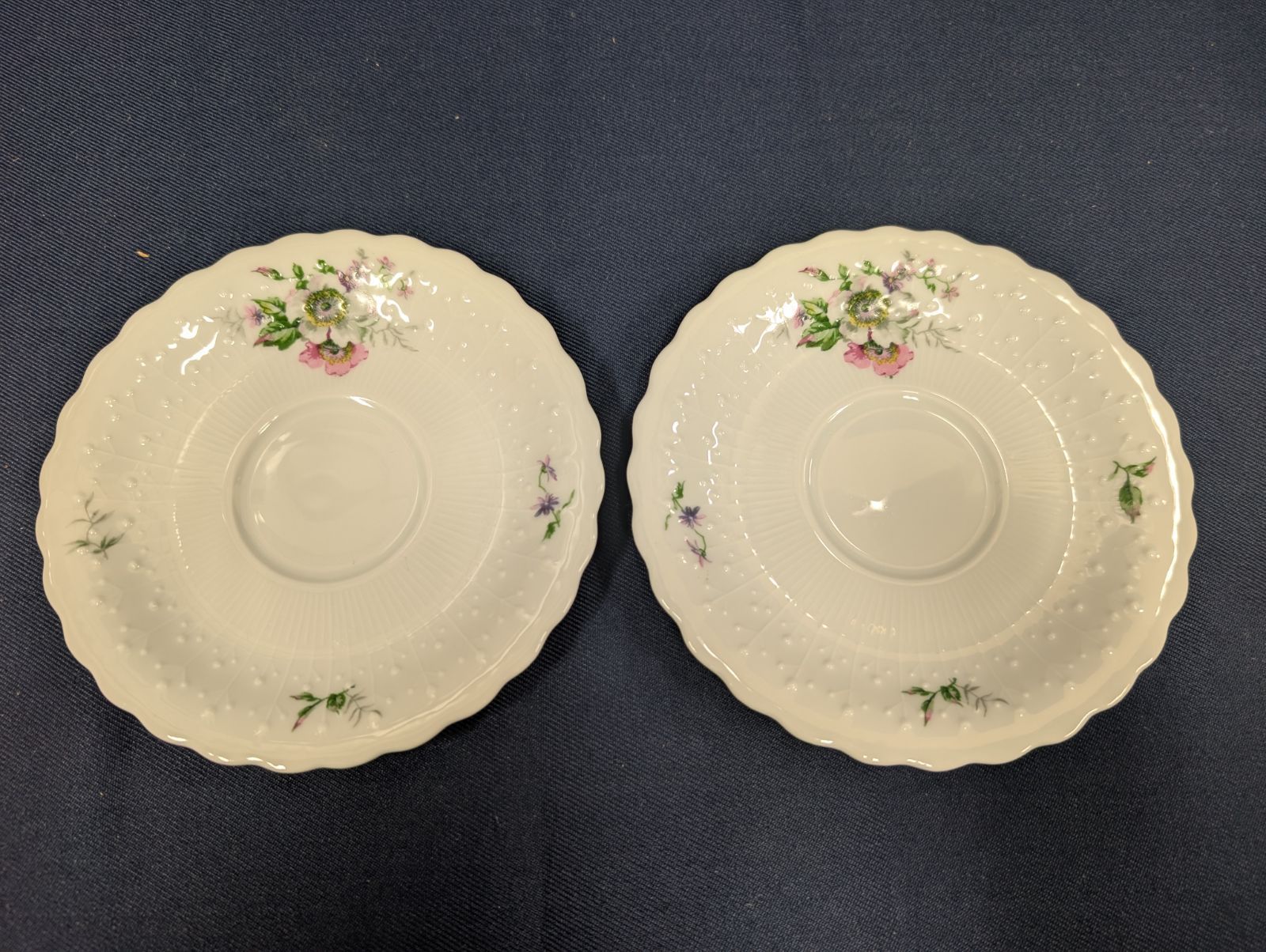 リモージュ ジョルジュボワイエ 花模様 カップ＆ソーサー＆デザート